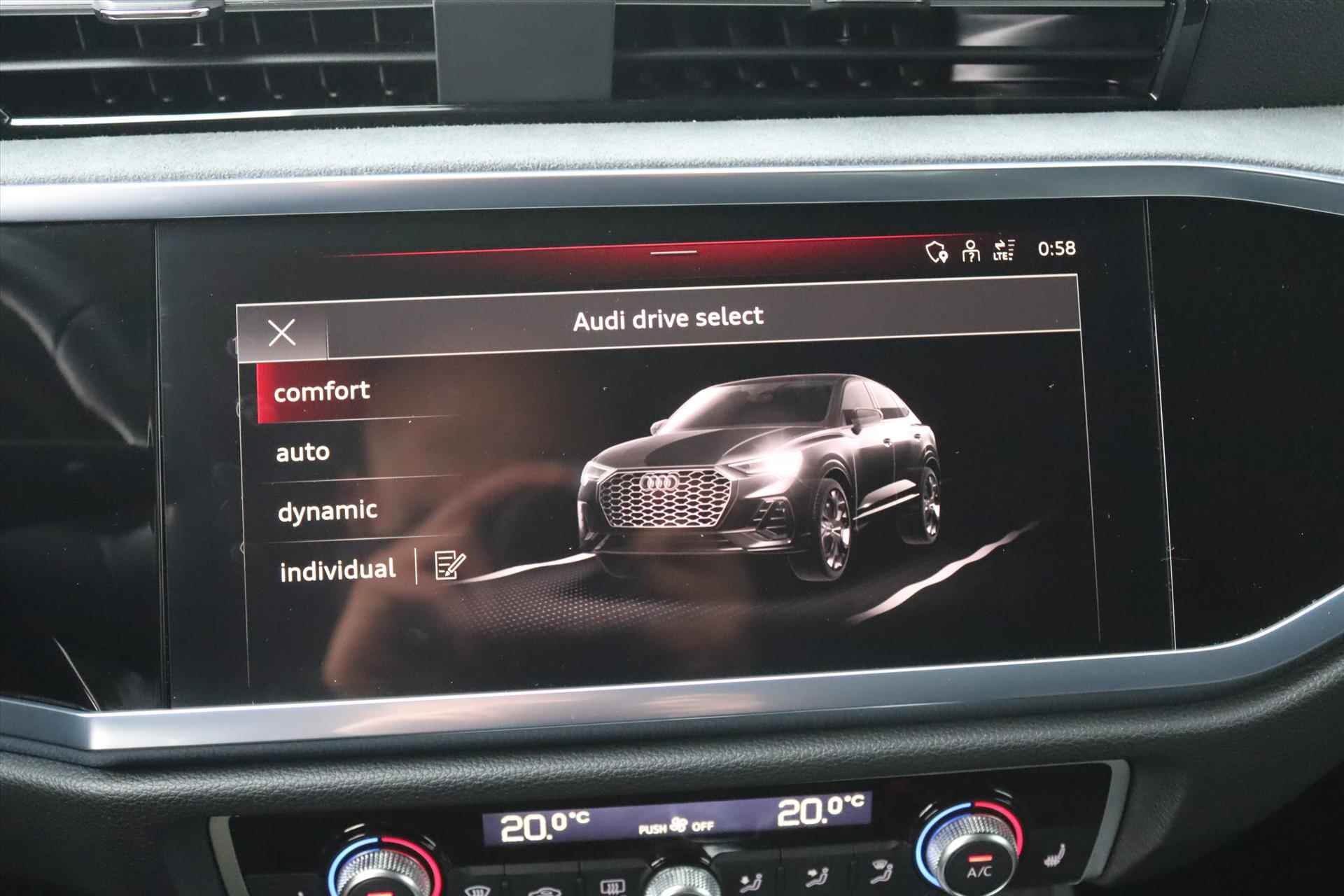 Audi Q3 Sportback 45TFSIe 245PK PHEV AUTOMAAT BLACK E.D. Navi Carplay | Adapt.Cruise | Virtual Cockpit | Electr.Klep | 20 Inch Lm | - 24/59