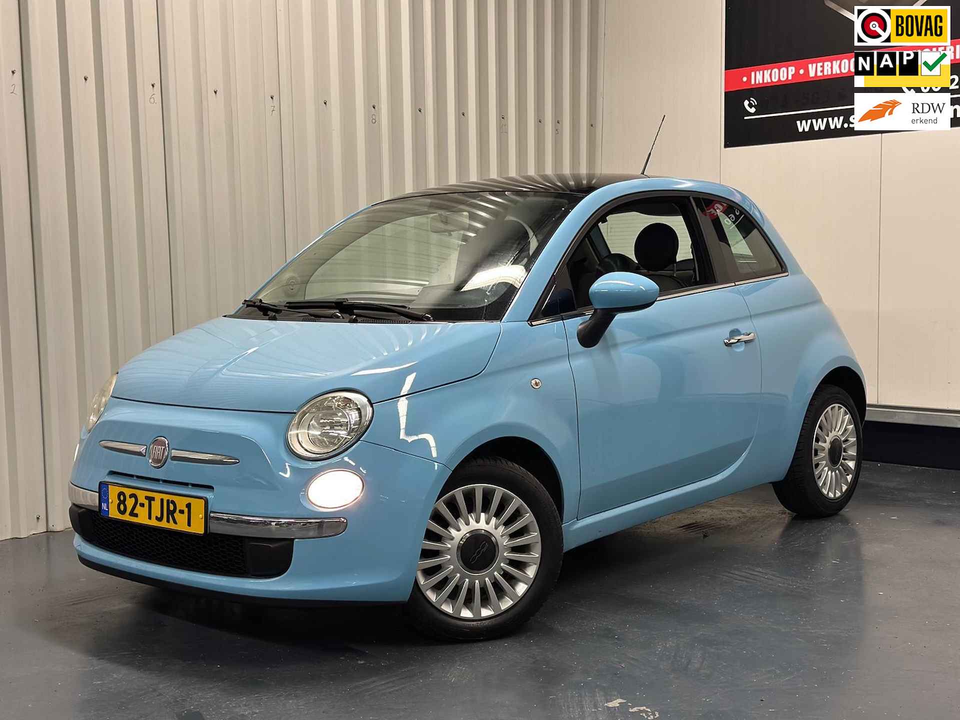 Fiat 500 0.9 TwinAir Lounge Aux|Airco|Glazen dak| - 1/19