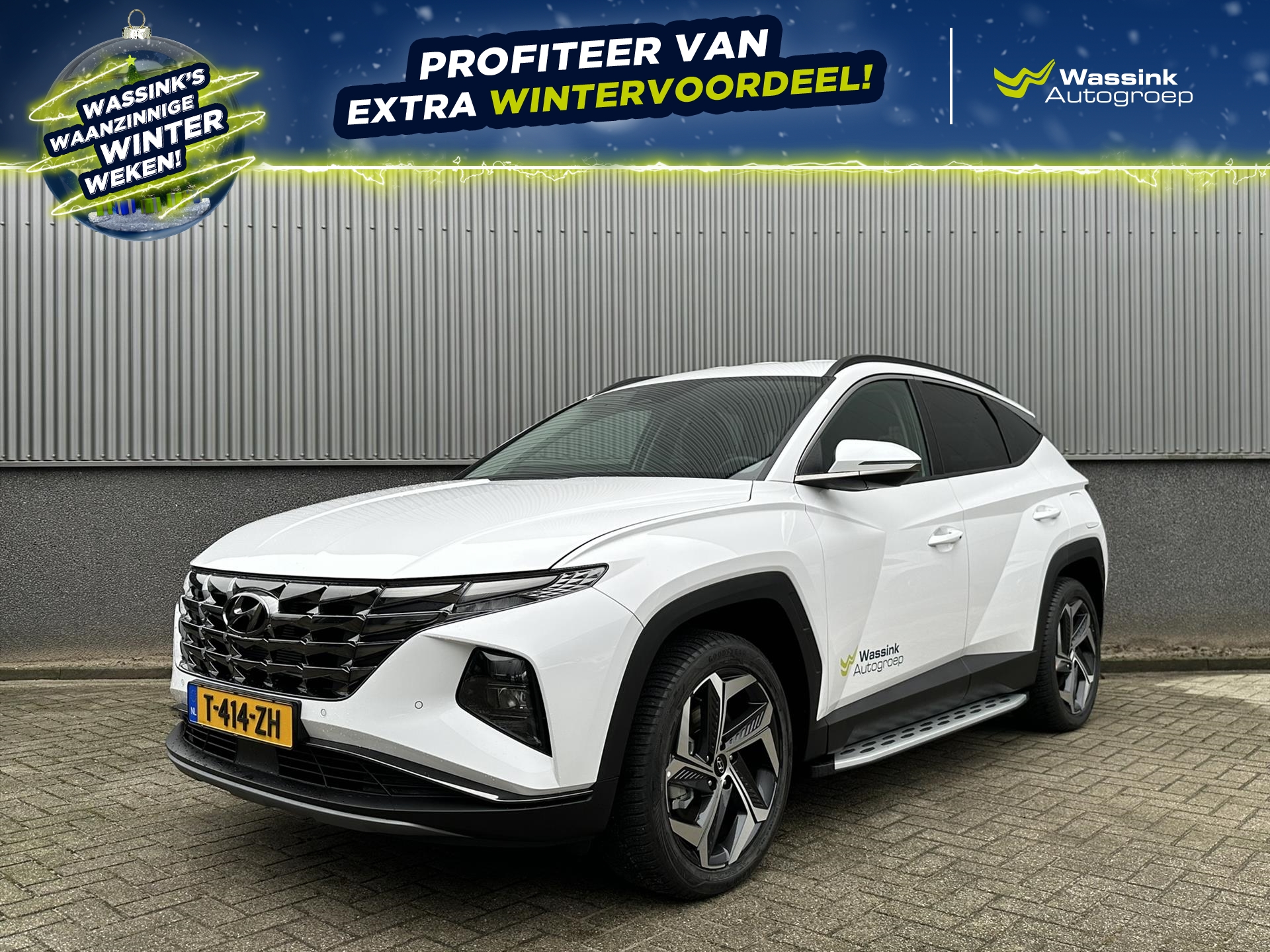 HYUNDAI Tucson 1.6 T-GDi PHEV 265pk AWD Aut. Comfort | 19" LM-velgen | Navigatie | Bluetooth | AppleCarplay/Android Auto | All seasonbanden | Sidesteps