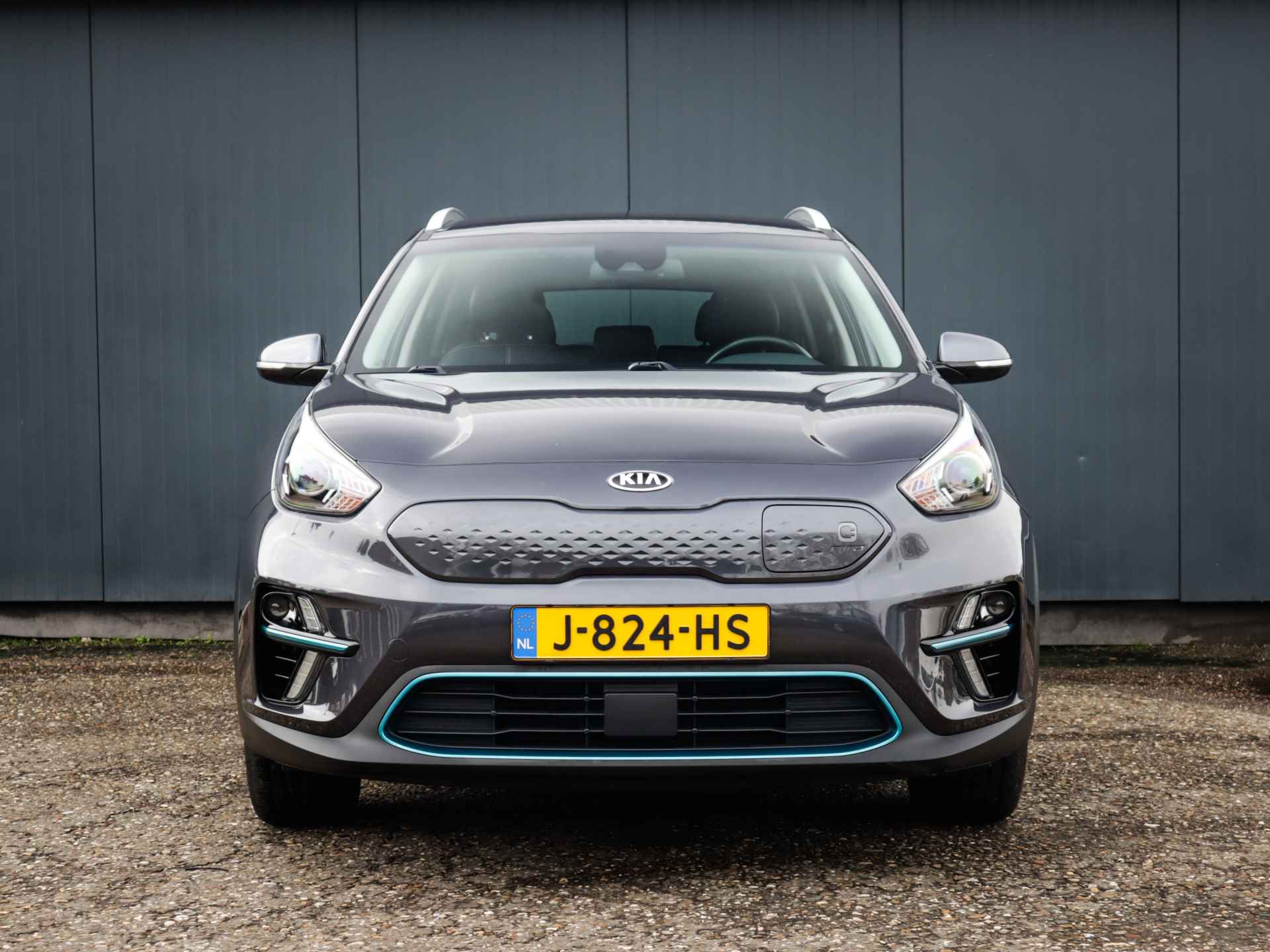 Kia e-Niro DynamicLine 64 kWh (204 PK) (Subsidie Mogelijk) 1e-eig, Kia-Dealer-Ond, 12-Mnd-Bovag, NL-Auto, Half-Leer, Navigatie/Apple-Carplay/android-Auto, Adaptive-Cruise-Control, Keyless-Entry/Start, DAB, LM.-velgen-17inch, Parkeersensoren, Stoel/Stuurverwarming, Privacy-Glas - 45/51