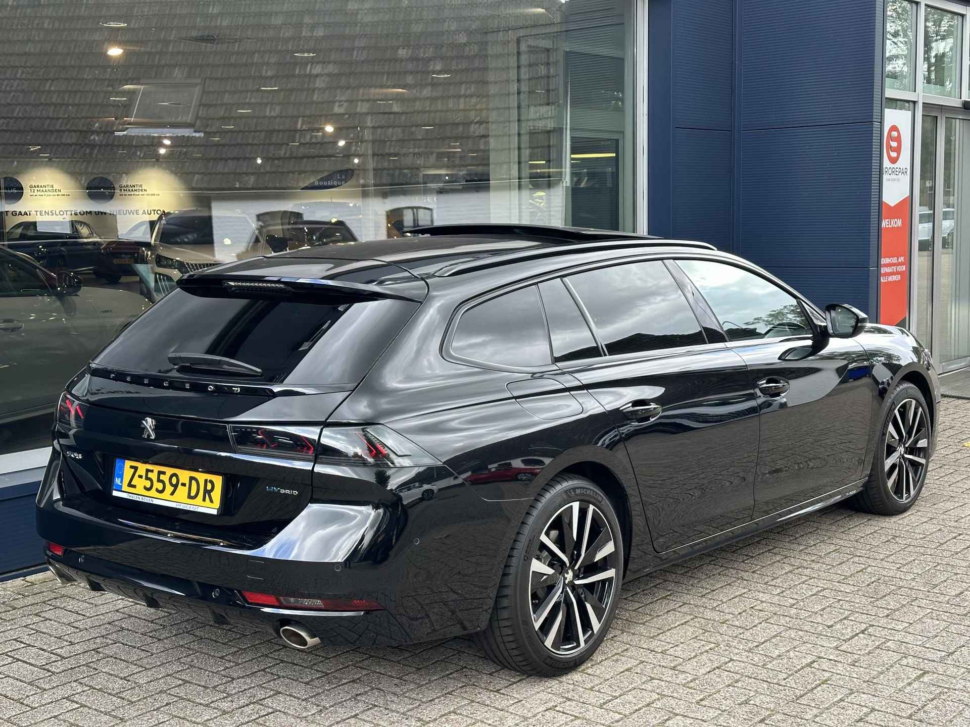 Peugeot 508 SW 1.6 HYbrid GT Pack Business 225 PK | Meest Complete Uitvoering | Panoramisch Schuif-Kanteldak | Navigatie | Full LED Verlichting | FOCAL Premium HiFi | Elektrisch Verstelbare Massage Stoelen | Night Vision | Active Suspension | 360 Graden Camera | 18 Inch Lichtmetalen Velgen | Dodehoek Detectie | Climate Control | Adaptive Cruise Control | - 8/81