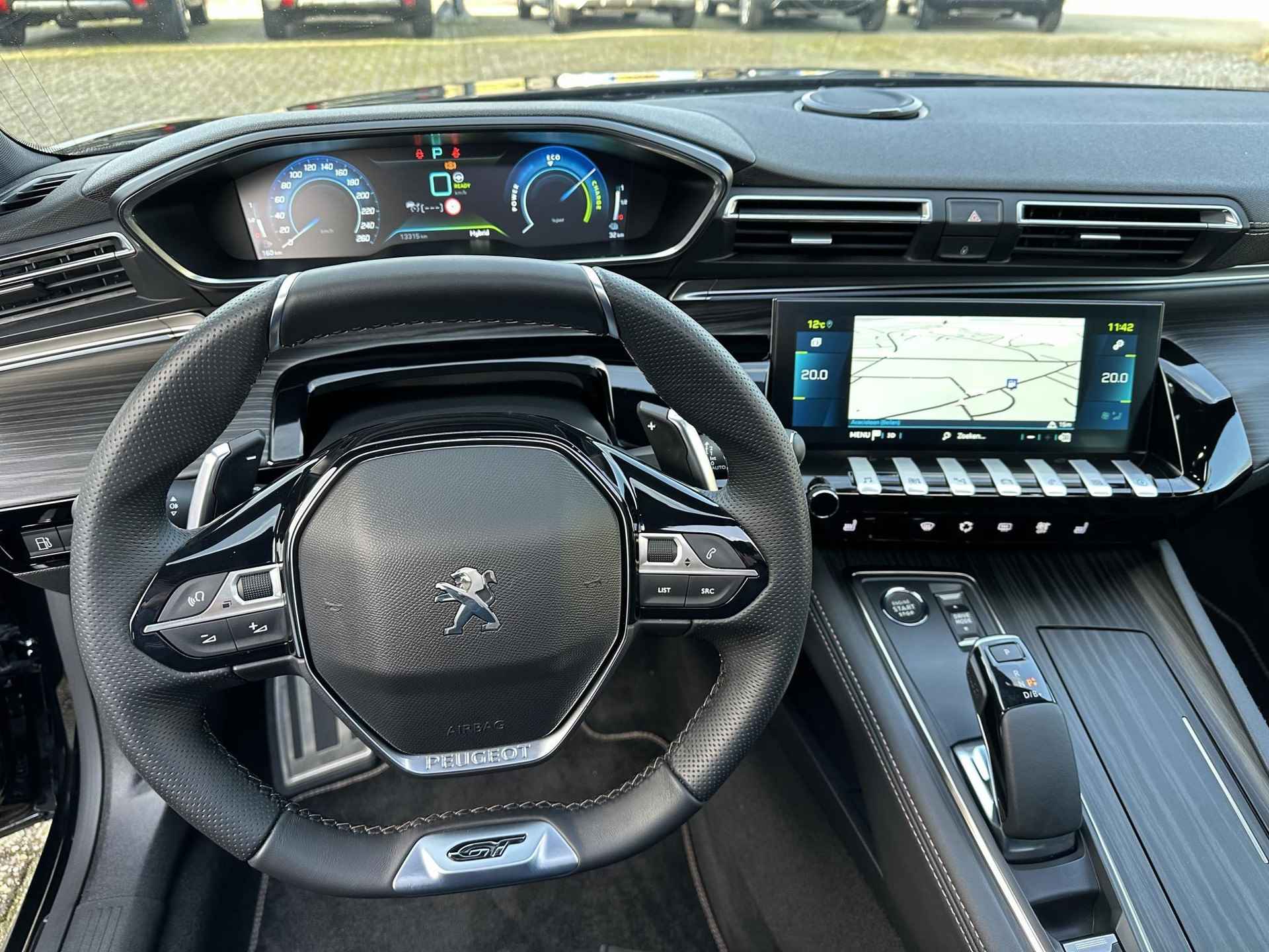 Peugeot 508 SW 1.6 HYbrid GT Pack Business 225 PK | Meest Complete Uitvoering | Panoramisch Schuif-Kanteldak | Navigatie | Full LED Verlichting | FOCAL Premium HiFi | Elektrisch Verstelbare Massage Stoelen | Night Vision | Active Suspension | 360 Graden Camera | 18 Inch Lichtmetalen Velgen | Dodehoek Detectie | Climate Control | Adaptive Cruise Control | - 20/81