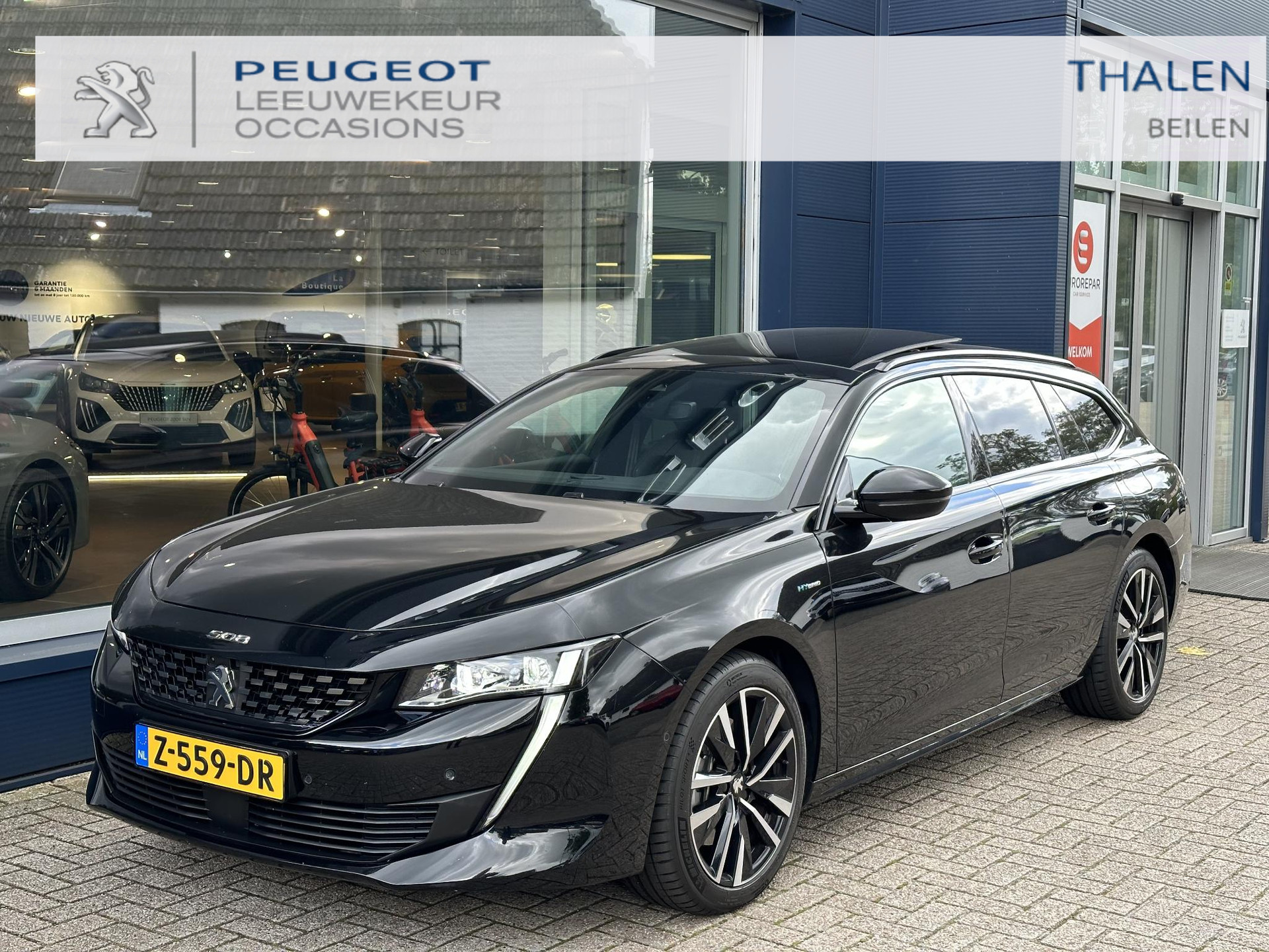 Peugeot 508 SW 1.6 HYbrid GT Pack Business 225 PK | Meest Complete Uitvoering | Panoramisch Schuif-Kanteldak | Navigatie | Full LED Verlichting | FOCAL Premium HiFi | Elektrisch Verstelbare Massage Stoelen | Night Vision | Active Suspension | 360 Graden Camera | 18 Inch Lichtmetalen Velgen | Dodehoek Detectie | Climate Control | Adaptive Cruise Control |