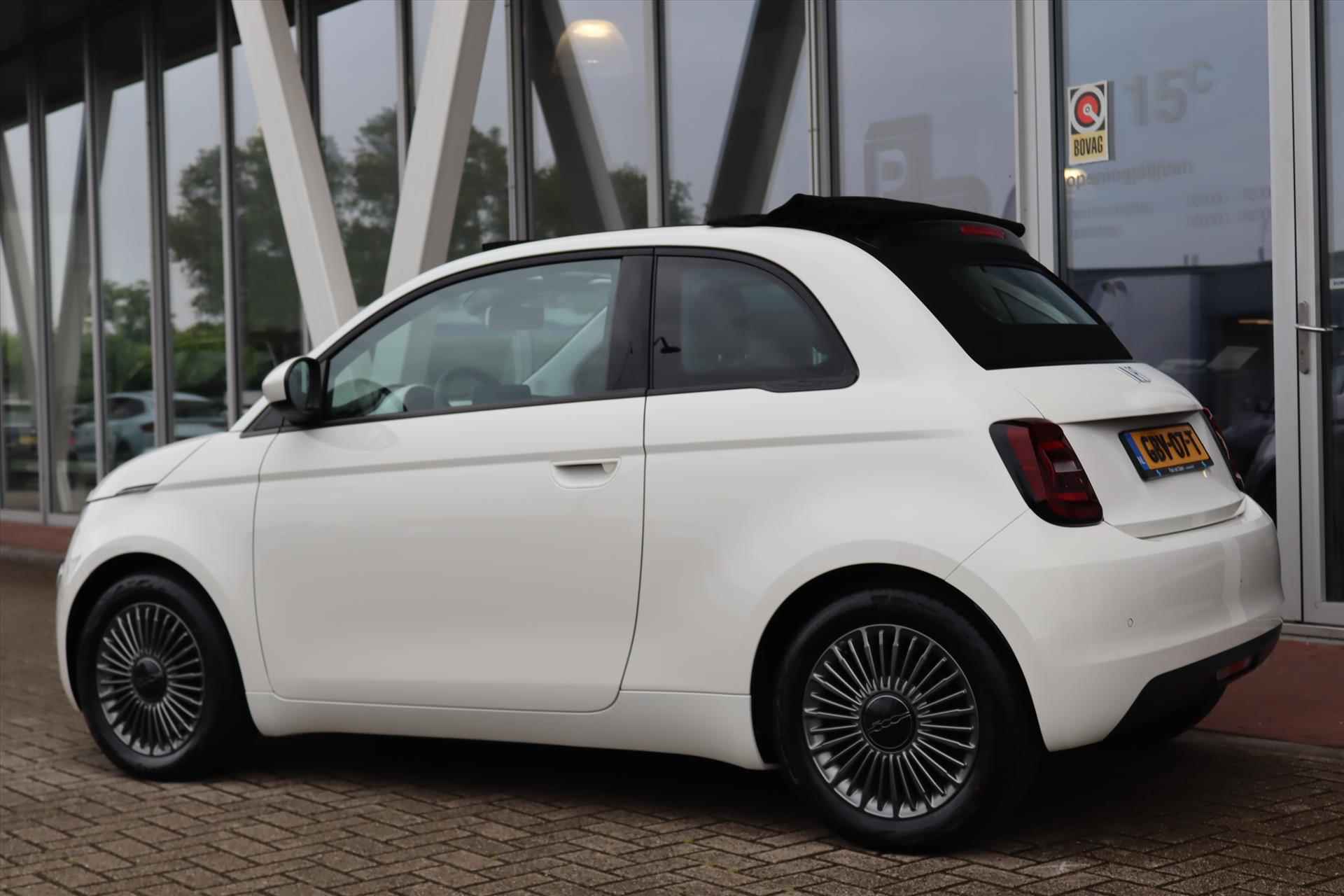 Fiat 500c ICON 42KWh 118PK CABRIO Navi | Cruise | 100% Electrisch | Keyless | Clima | Dab | Pdc | Led | 16 Inch Lm | - 3/55