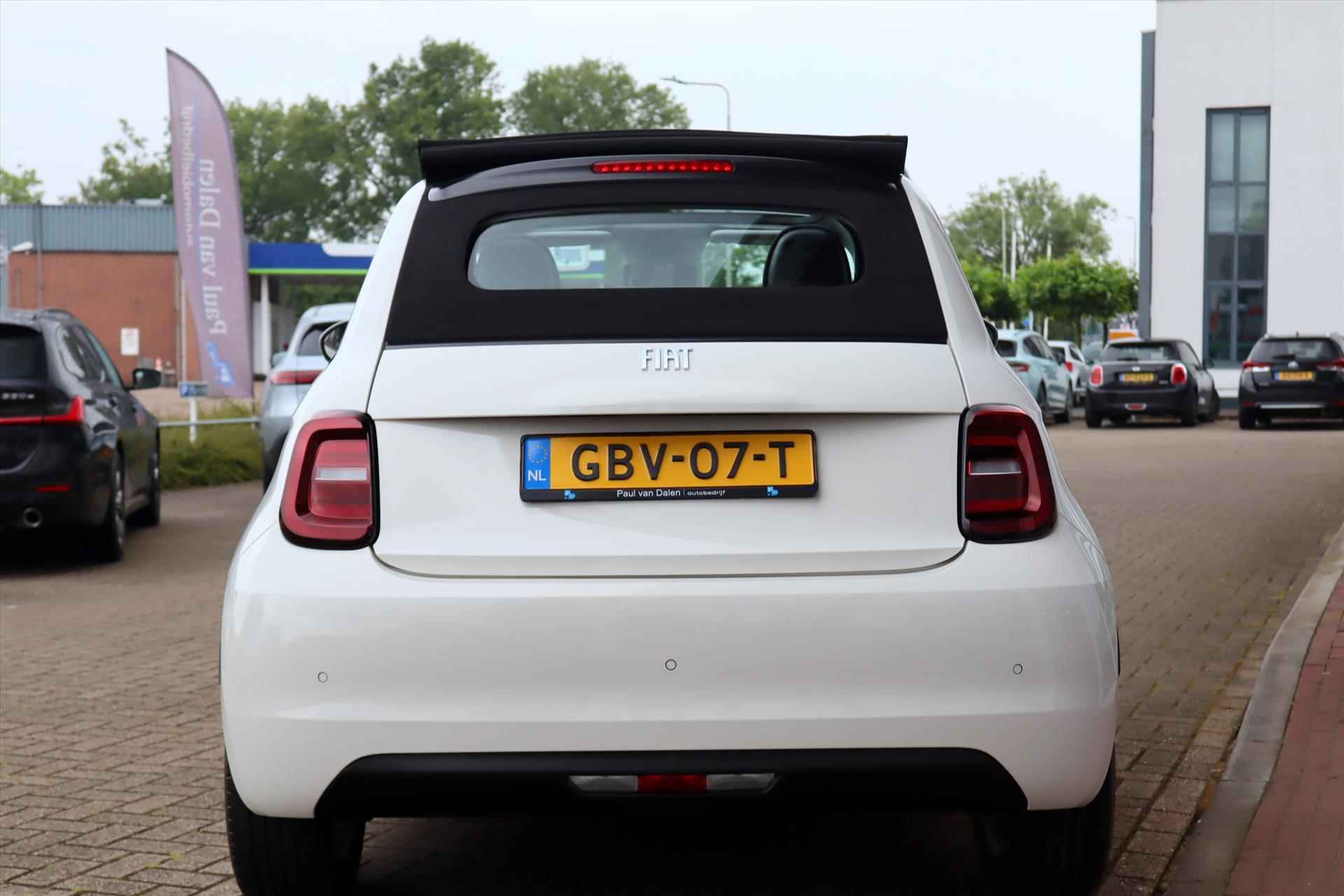 Fiat 500c ICON 42KWh 118PK CABRIO Navi | Cruise | 100% Electrisch | Keyless | Clima | Dab | Pdc | Led | 16 Inch Lm | - 43/55