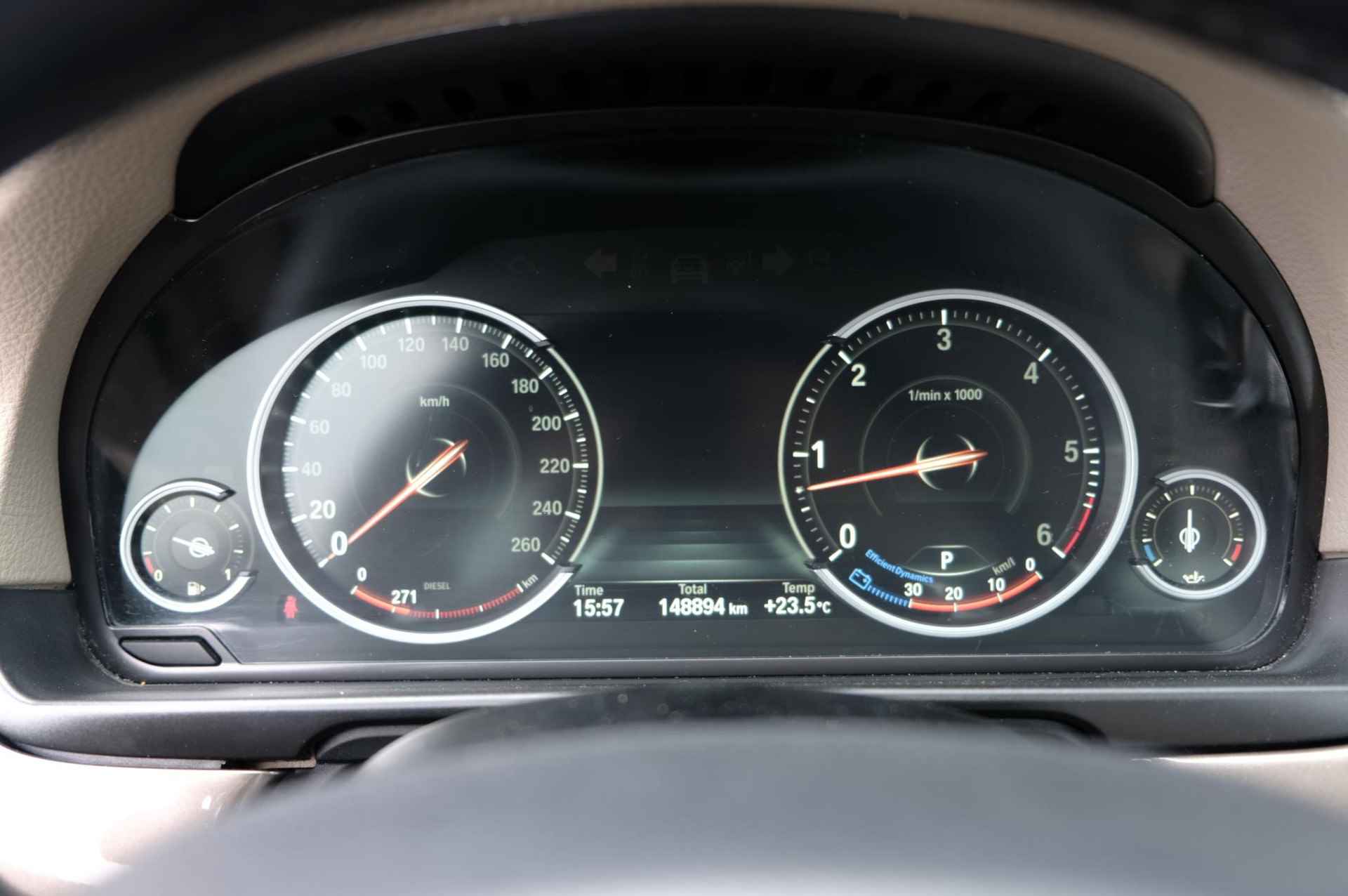BMW 5-serie 530d High Executive | Sportstuur |  stoelverwarming | navigatie | cruise control | parkeersensor voor en achter - 9/36