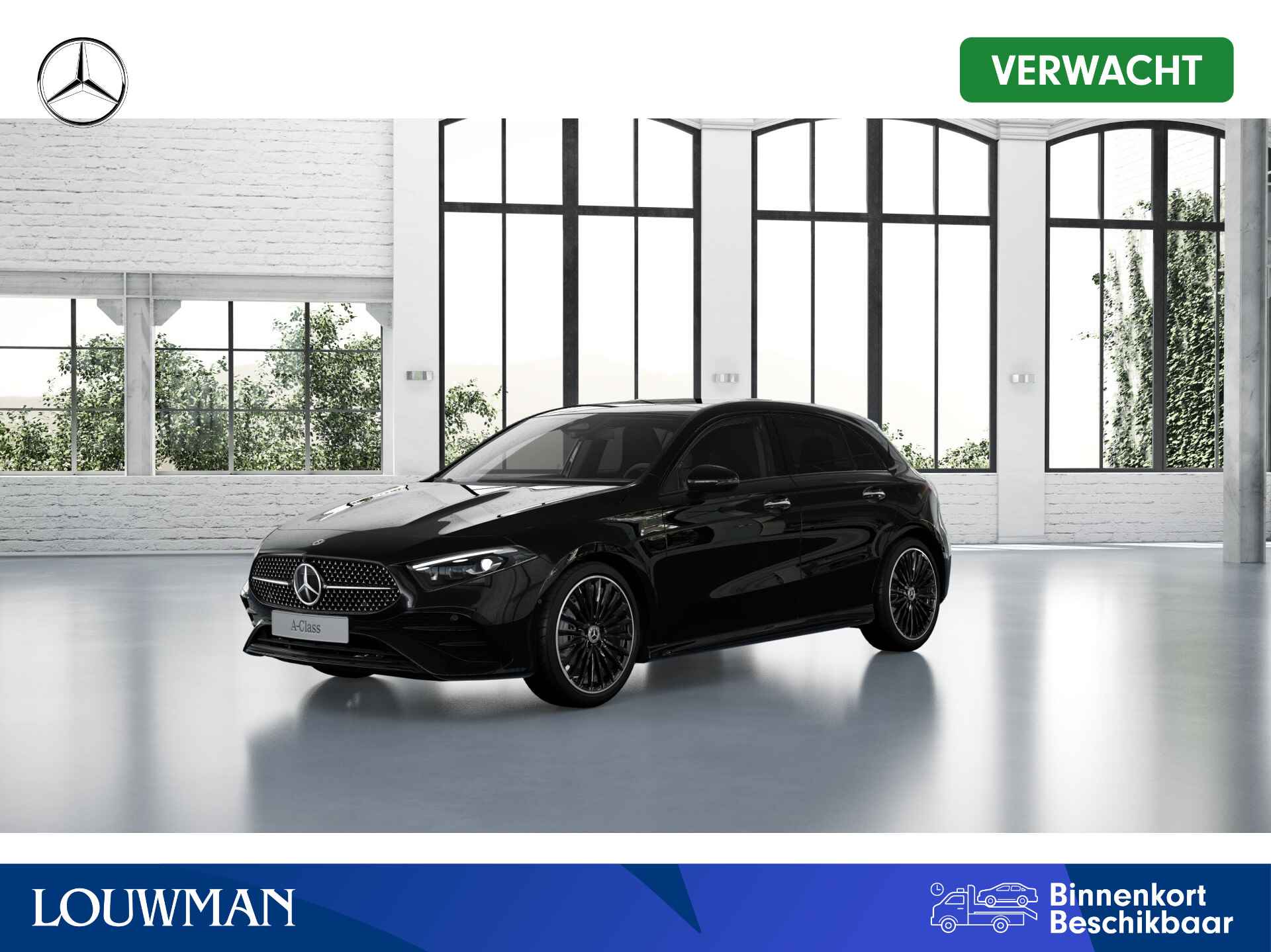 Mercedes-Benz A-Klasse 180 Business Solution AMG | Nightpakket | Parkeerpakket met achteruitrijcamera | KEYLESS GO | MULTIBEAM LED | Dodehoekassistent | Extra USB-poorten | 	Spiegelpakket | Verwarmde stoelen vooraan |