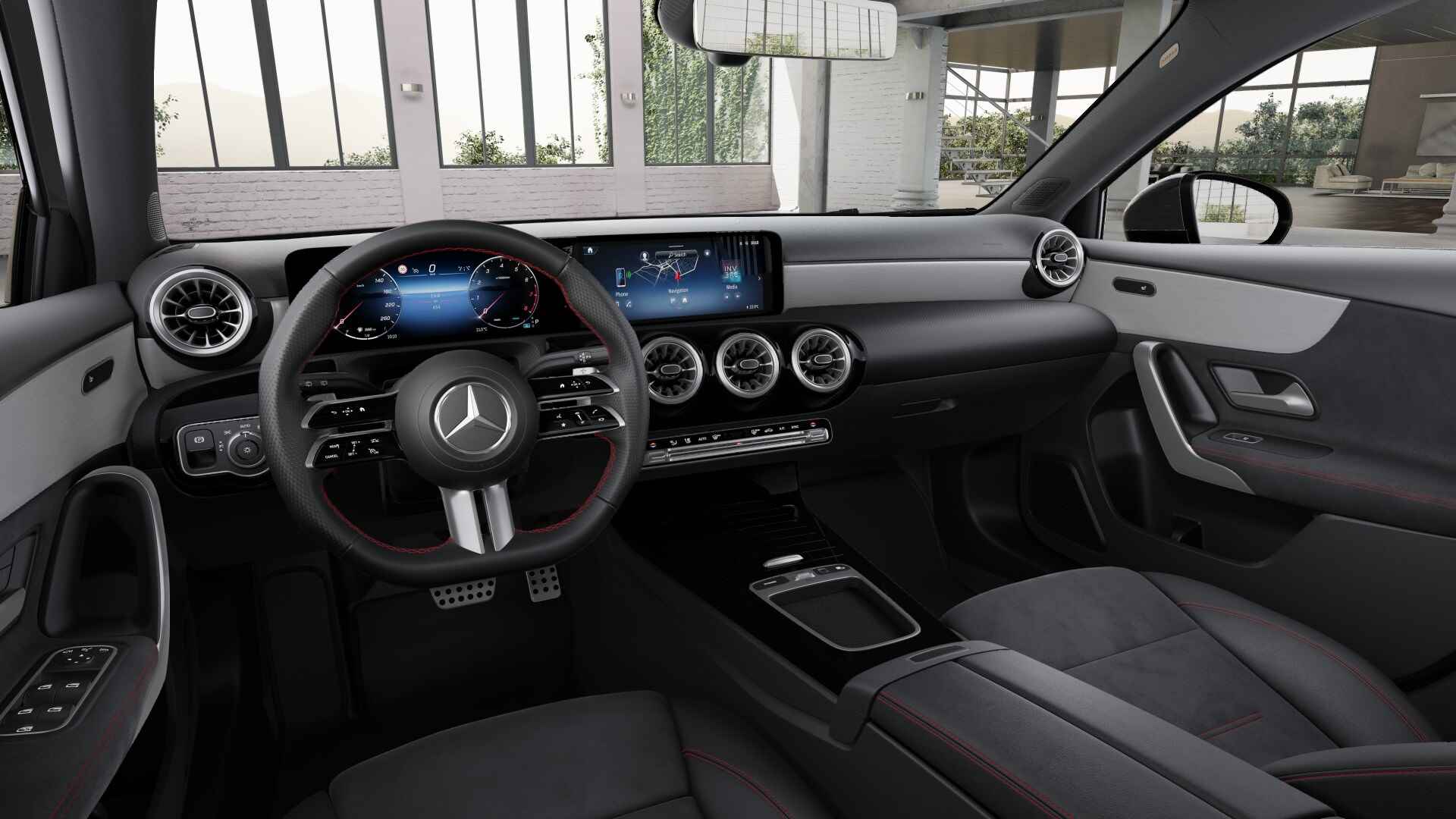 Mercedes-Benz A-Klasse 180 Business Solution AMG | Nightpakket | Parkeerpakket met achteruitrijcamera | KEYLESS GO | MULTIBEAM LED | Dodehoekassistent | Extra USB-poorten | 	Spiegelpakket | Verwarmde stoelen vooraan | - 19/25