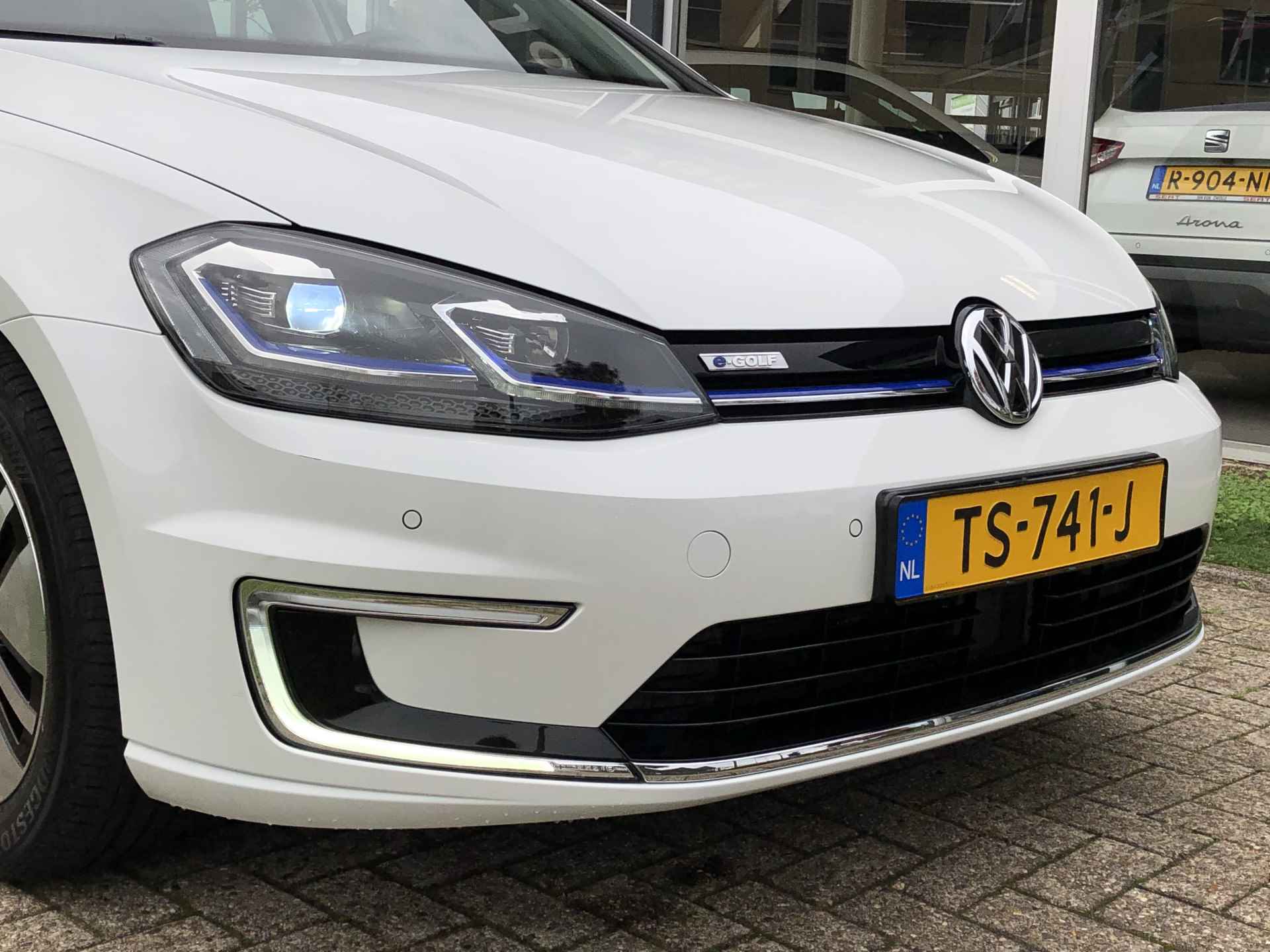 Volkswagen e-Golf 136 pk | 2.000 subsidie | Warmtepomp | Lage km stand - 17/36