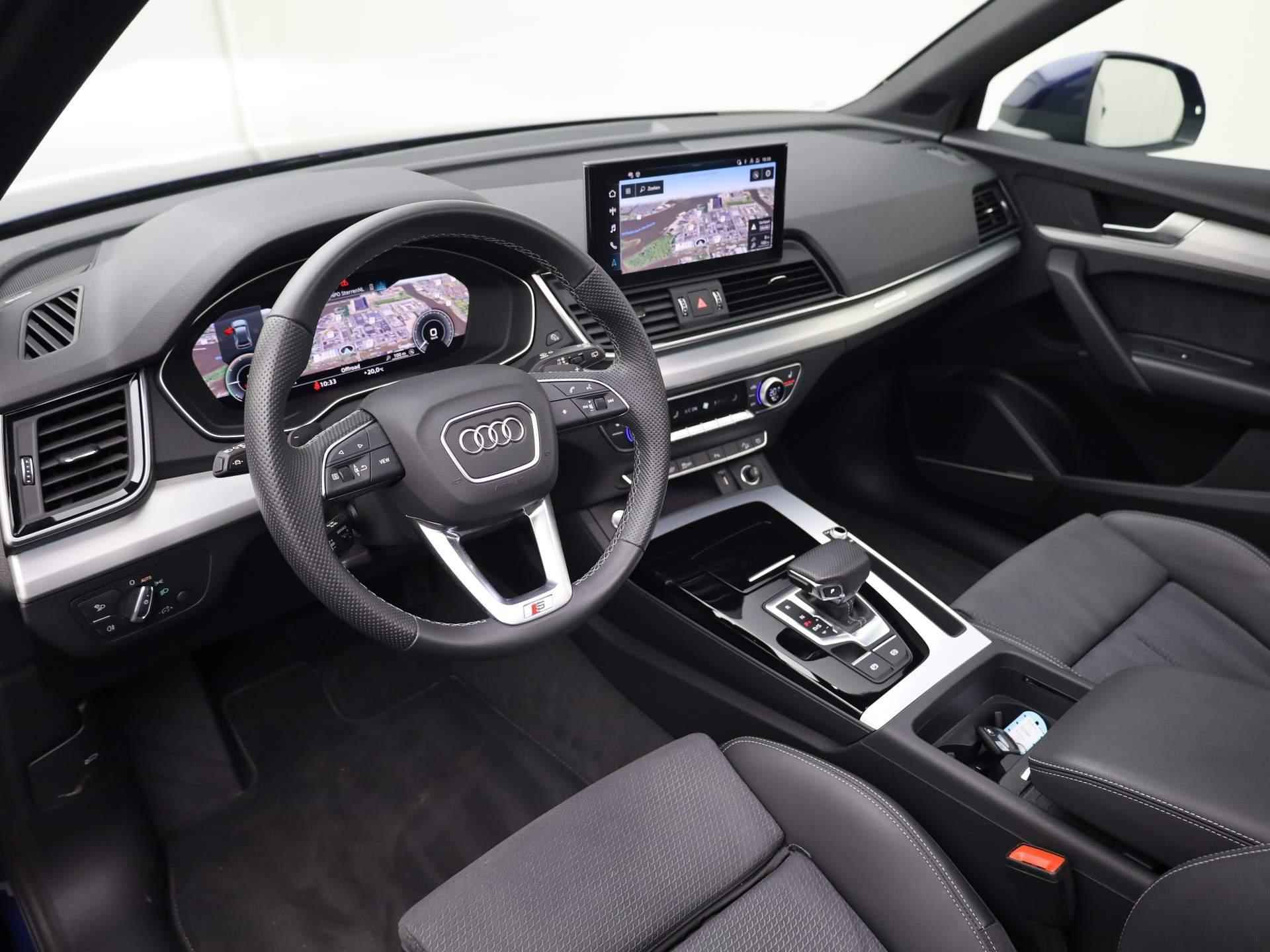 Audi Q5 50 TFSIe 220kW/300PK S Line · Panoramadak · Drive select · Stoelverwarming - 38/44