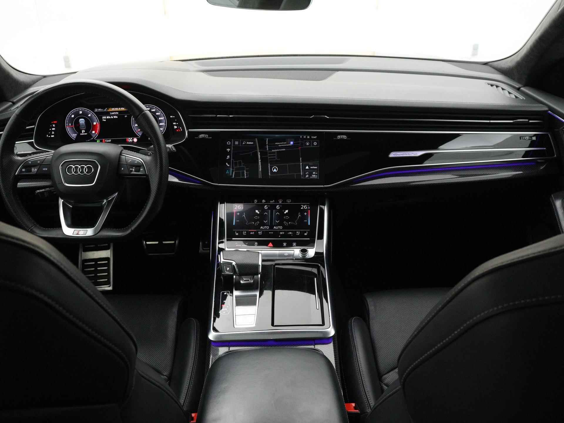 Audi Q8 4.0 TDI SQ8 quattro 435 PK | Automaat | Panoramadak | Navigatie | Virtual cockpit | LED Matrix | Head-up display | Vierwielbesturing | Leder Valcona | Massage stoelen | 360 Camera | Memory seats | Luchtvering | - 11/20