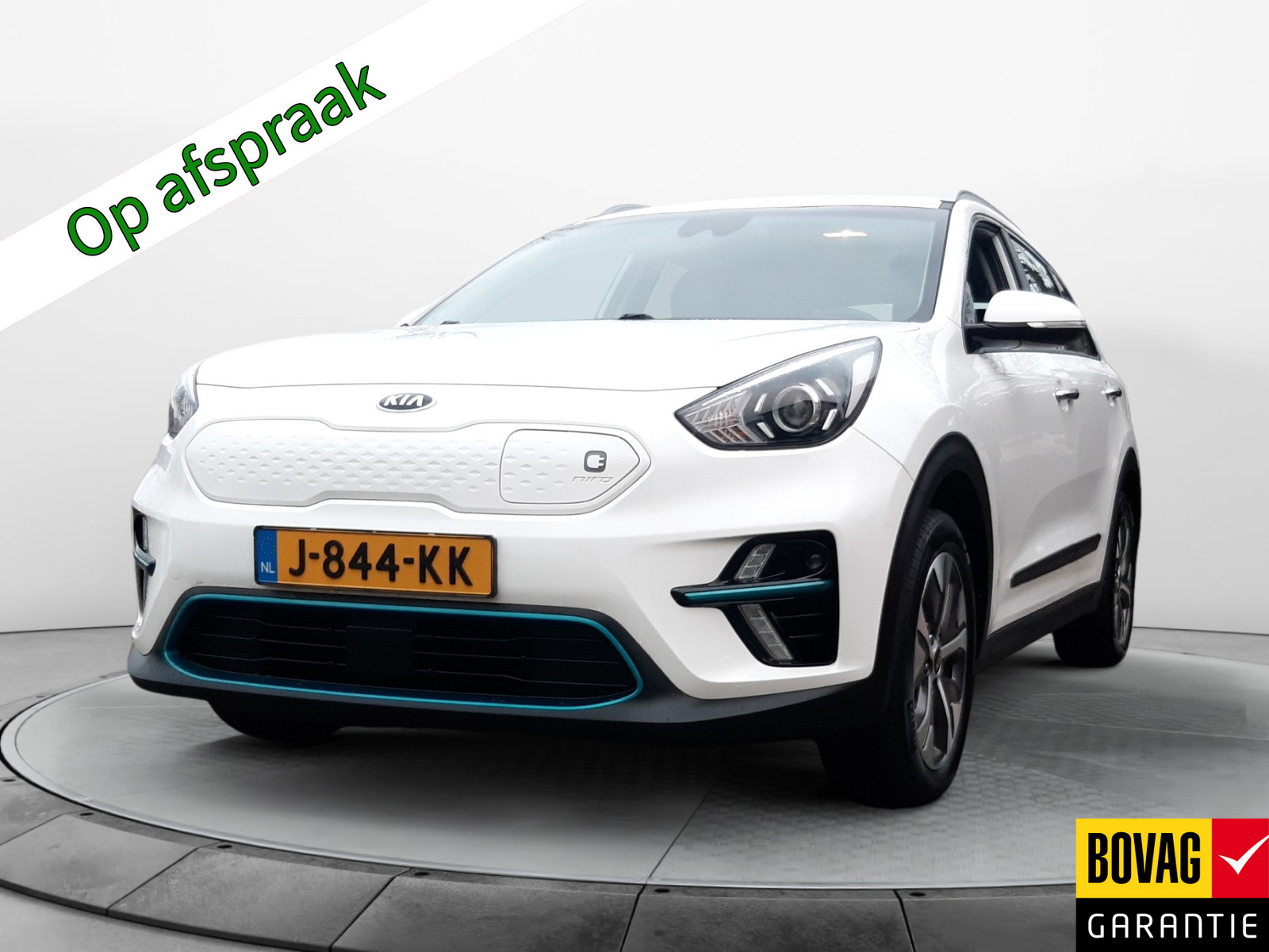 Kia e-Niro DynamicLine 64 kWh (204 PK) 1e-Eig, Keurig-Onderh, 12-Mnd-BOVAG, NL-Auto, Half-Leer, Navigatie/Apple-Carplay/Android-Auto, Adaptive-Cruisecontrol, Keyless-Entry/Start, Achteruitrijcamera, Stoel/Stuur-Verwarming, DAB, Licht-Zicht-Pakket, Lm-Velgen-17Inch, Privacy-Glas