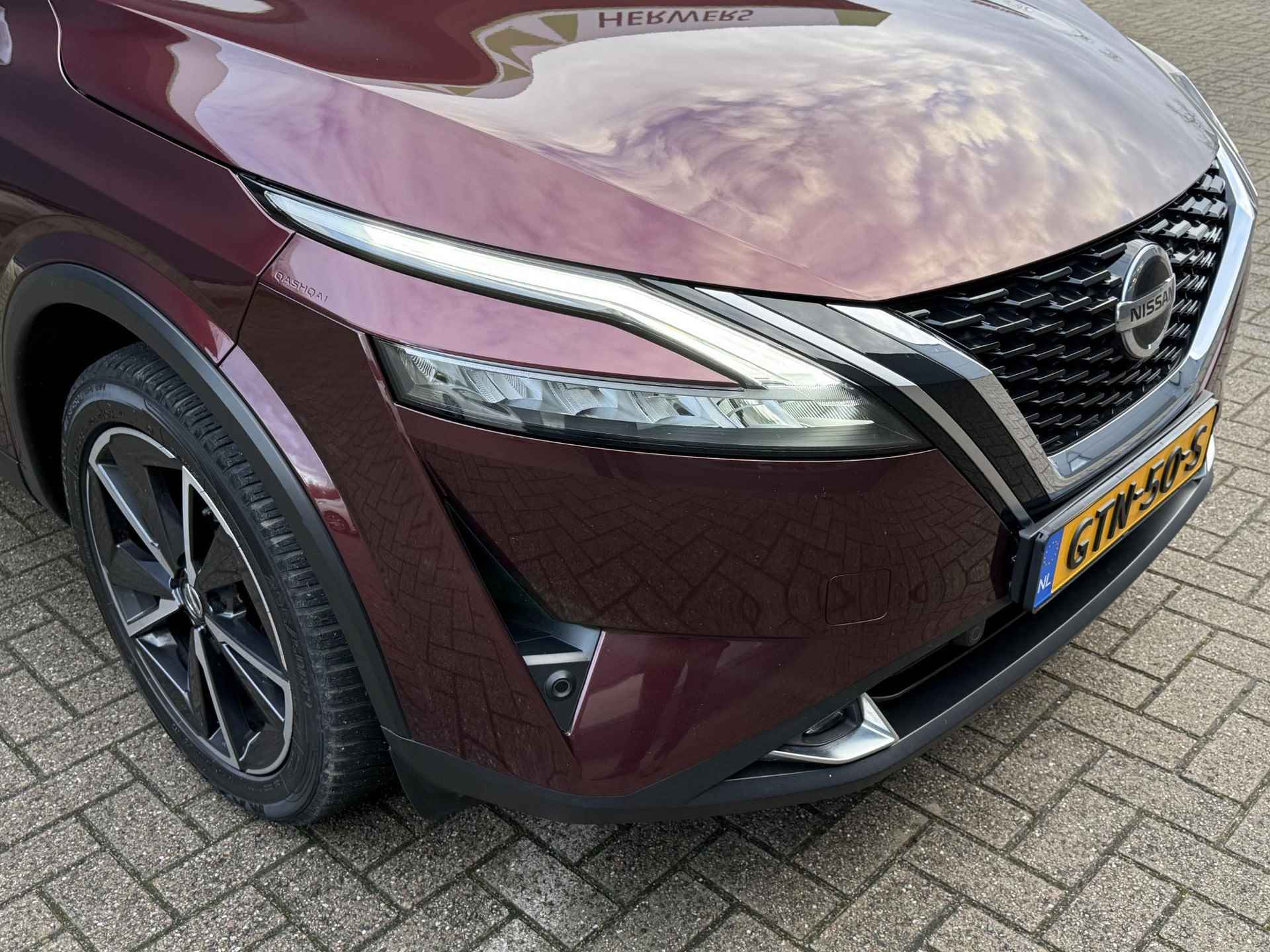 Nissan Qashqai 1.3 MHEV Xtronic Tekna Automaat / 1800kg Trekgewicht / Camera 360 / Panoramadak / Cruise Control Adaptief / Apple&Android Carplay / Elektrische Achterklep / Stoel&Stuurwiel verwarming / Head-Up Display / - 46/48