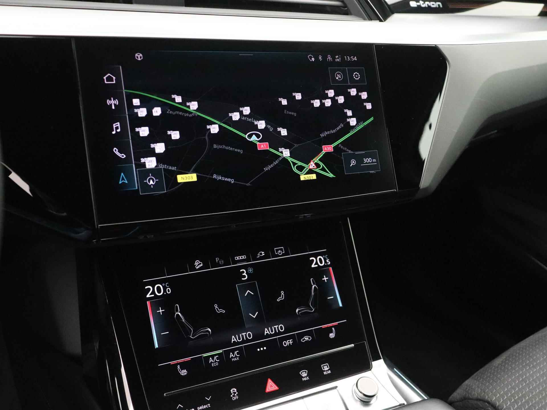 Audi e-tron 55 quattro S edition | Pano.dak | Navigatie | 21''| ACC | B&O | Optiekpakket + | Leder/Alcantara | Stoelverwarming | Luchtvering | LED | - 12/17