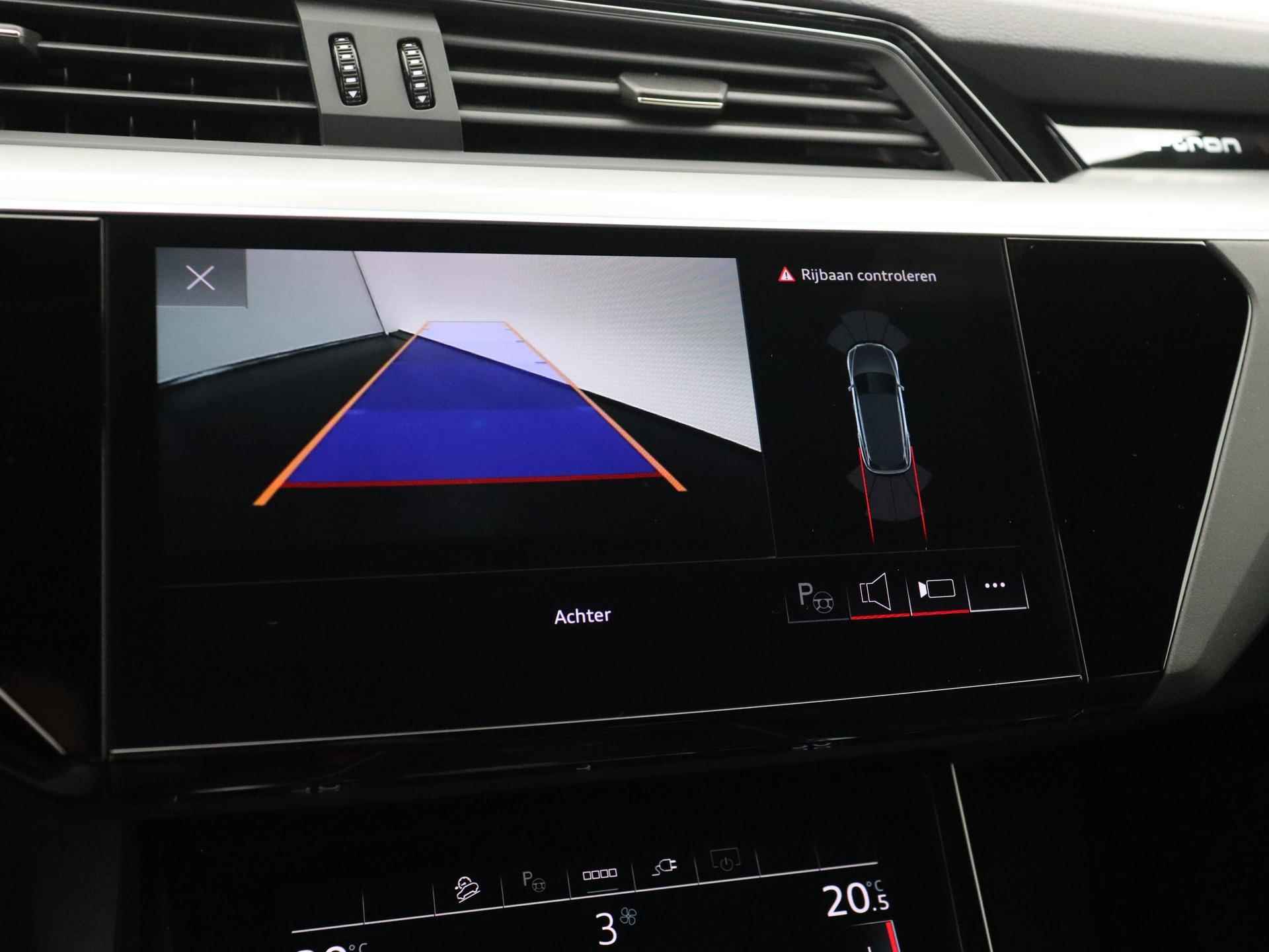 Audi e-tron 55 quattro S edition | Pano.dak | Navigatie | 21''| ACC | B&O | Optiekpakket + | Leder/Alcantara | Stoelverwarming | Luchtvering | LED | - 13/17