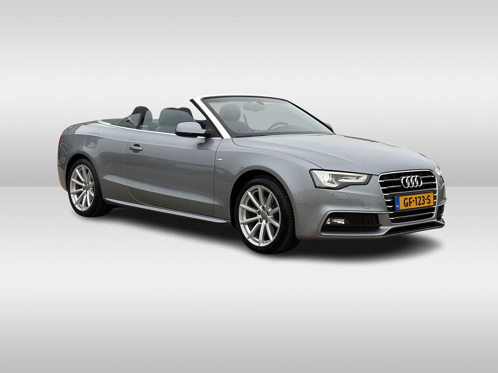 Audi A5 Cabriolet 1.8 TFSI Sport Edition / S-Line Exterieur + Interieur / Lederen Sportstoelen / Parkeersensoren Achter / Alarmsysteem / Trekhaak - 10/25