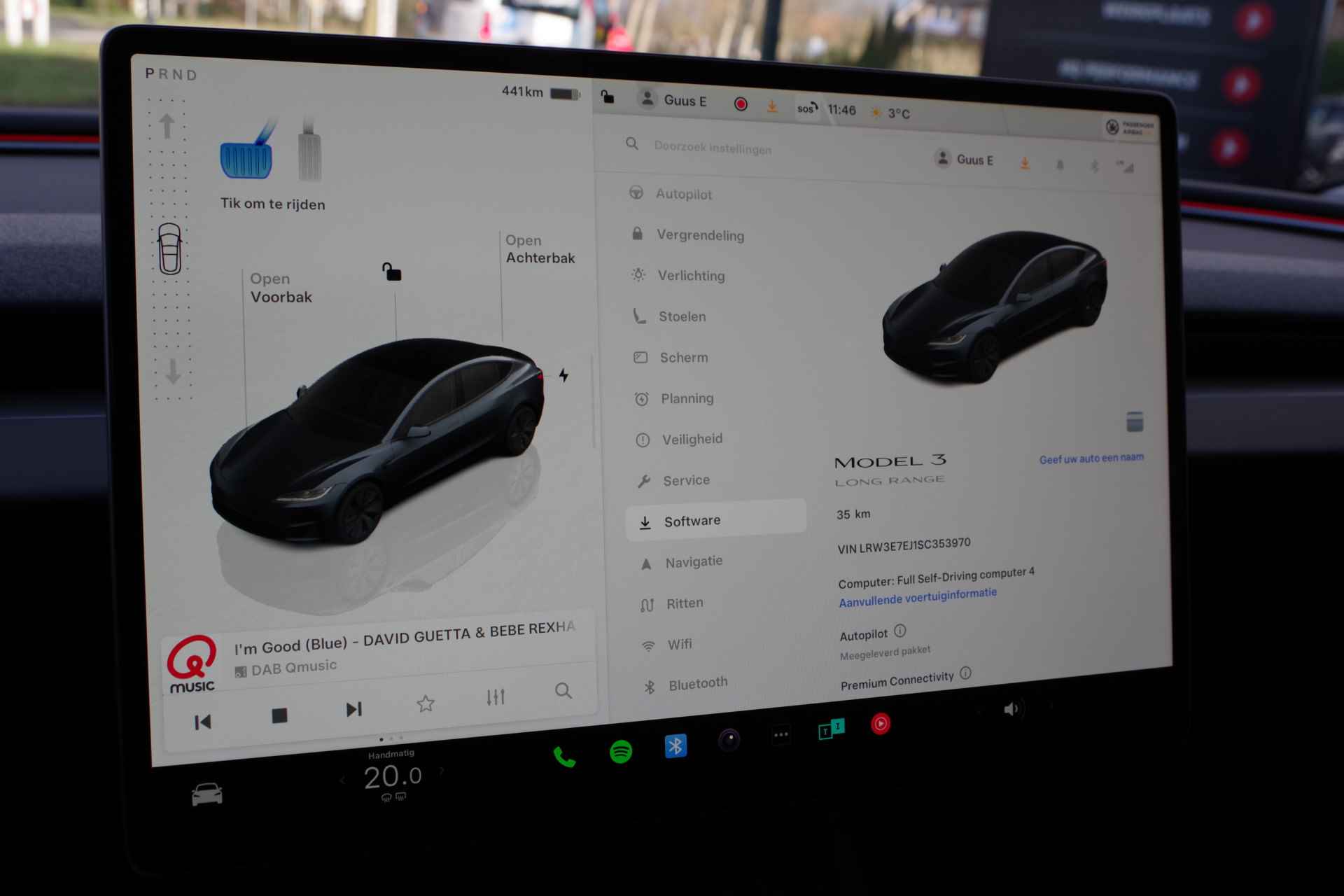 Tesla Model 3 Long Range RWD 78 kWh *PER-DIRECT LEVERBAAR*, Panoramadak, 4 x Stoelverwarming, Entertainment, 360 Camera - 46/55