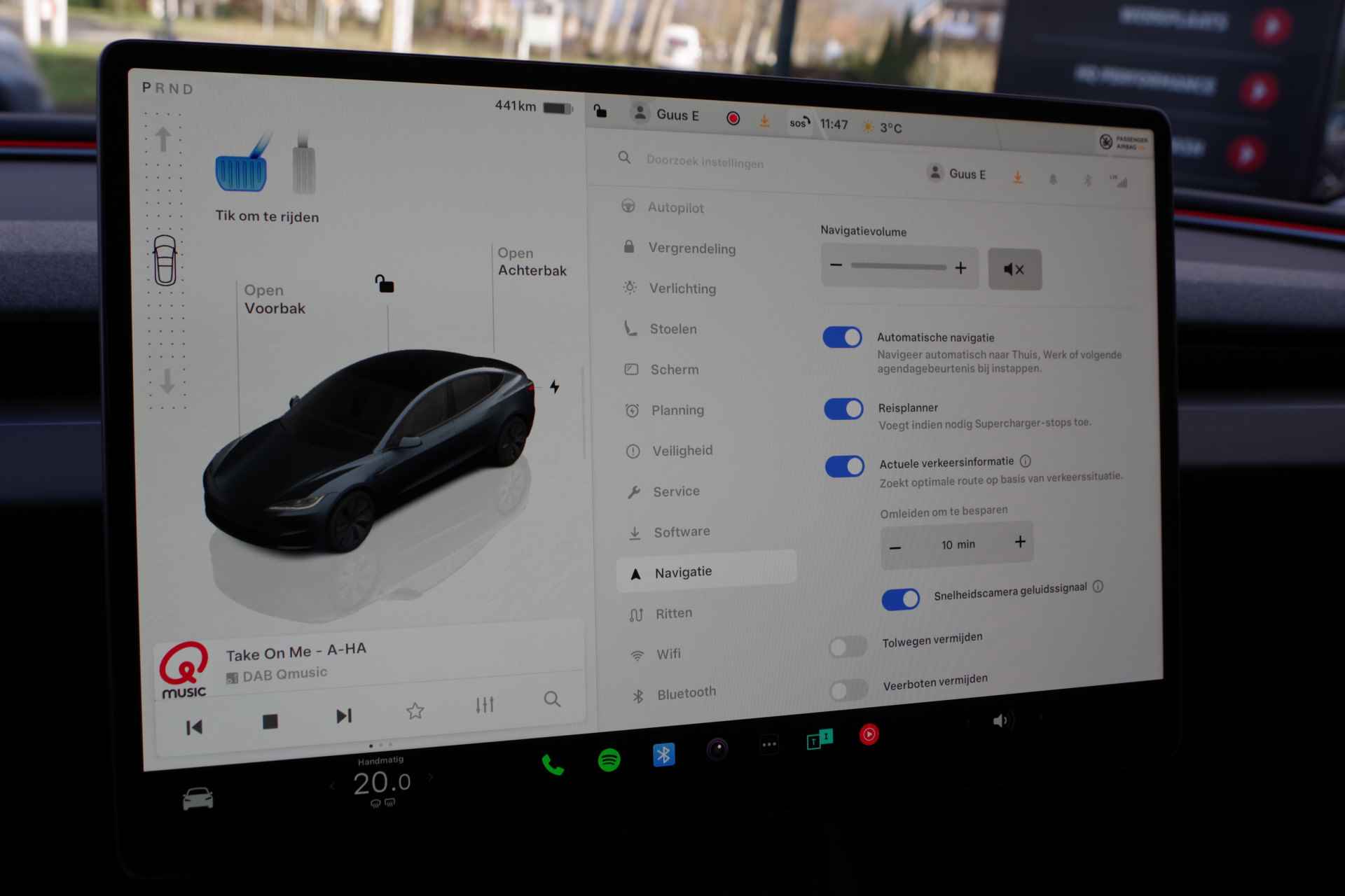 Tesla Model 3 Long Range RWD 78 kWh *PER-DIRECT LEVERBAAR*, Panoramadak, 4 x Stoelverwarming, Entertainment, 360 Camera - 47/55