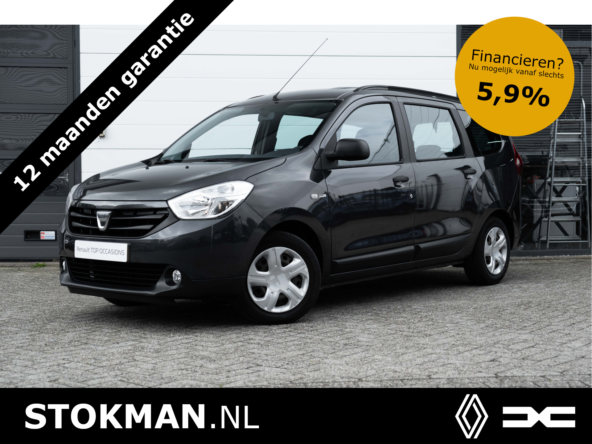 Dacia Lodgy 1.2 TCe Robust 5 PERSOONS | Lage KM stand ! | Geen Airco | Trekhaak | | incl. Bovag rijklaarpakket met 12 maanden garantie |