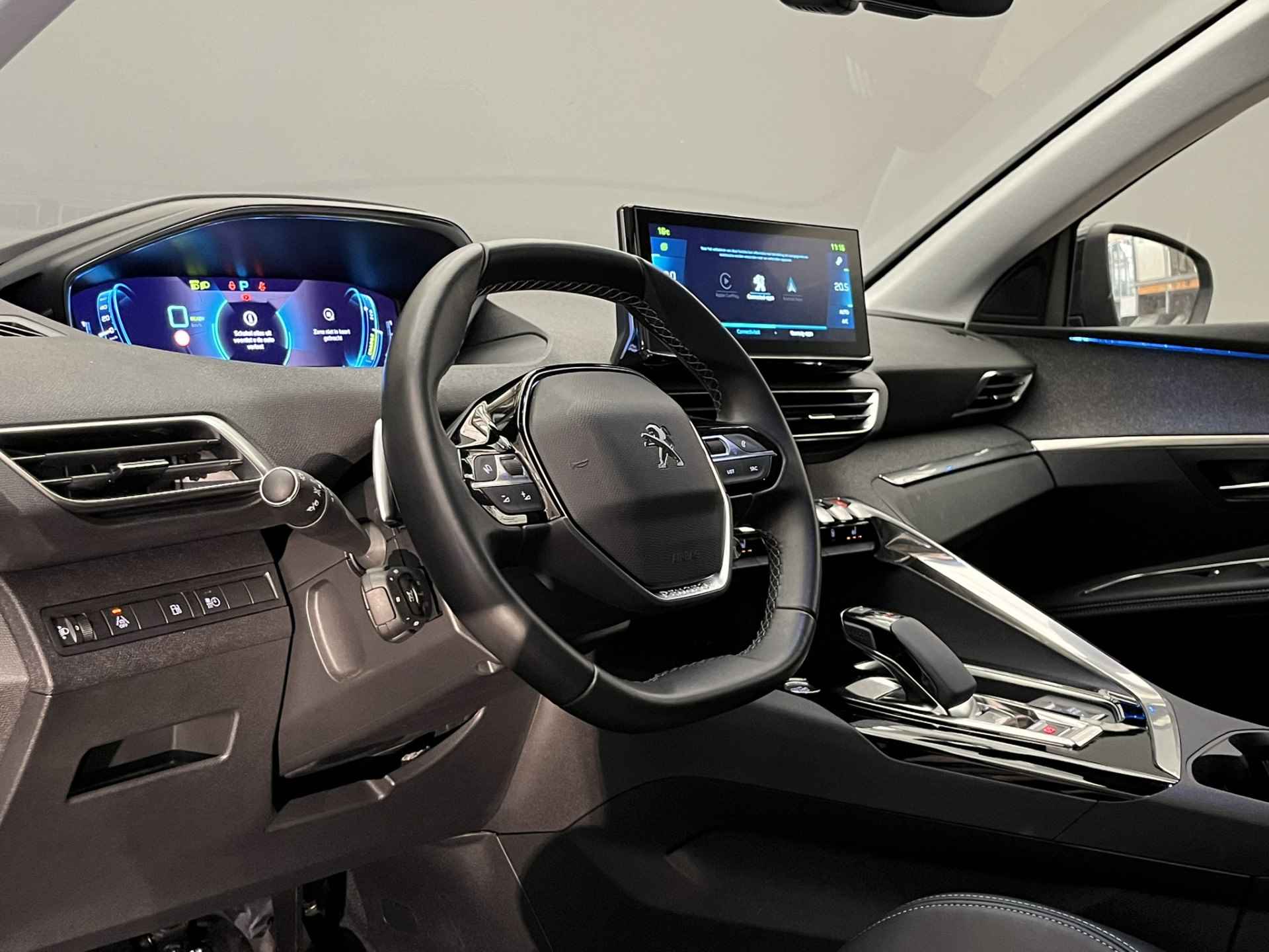 Peugeot 3008 Allure Pack Business HYbrid 225PK | Camera | Navigatie | Stoelverwarming | Elek. Achterklep | Parkeersensoren | Apple/Android Carplay | Chroom | 17" Lichtmetaal | Getint Glas | LED | Cruise | Clima - 39/49