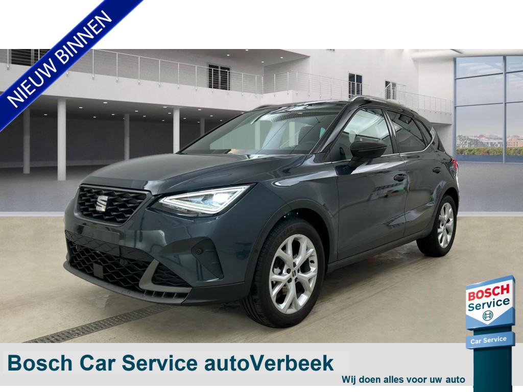 SEAT Arona 1.0 EcoTSi 115pk DSG FR | Full LED | Keyless | ParkAssist + Camera | App-Connect | Armsteun vóór | Black Pack | Wireless Charge