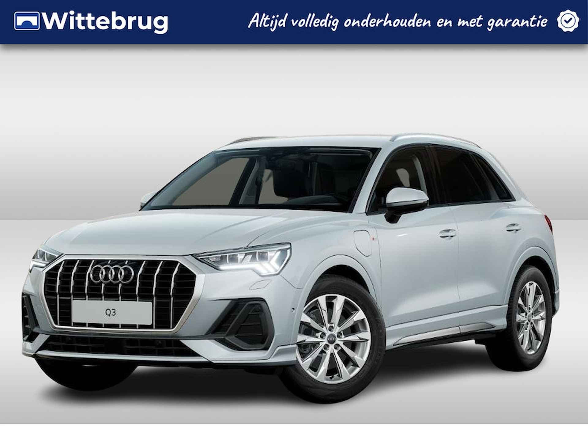 Audi Q3 45 TFSI e 245pk s-tronic S Line exterieur | Matrix | Pivacy glass | Homelink | Stoelverwarming | Sportstoelen | Leder-Dinamica | Adaptive cruise control - 1/7