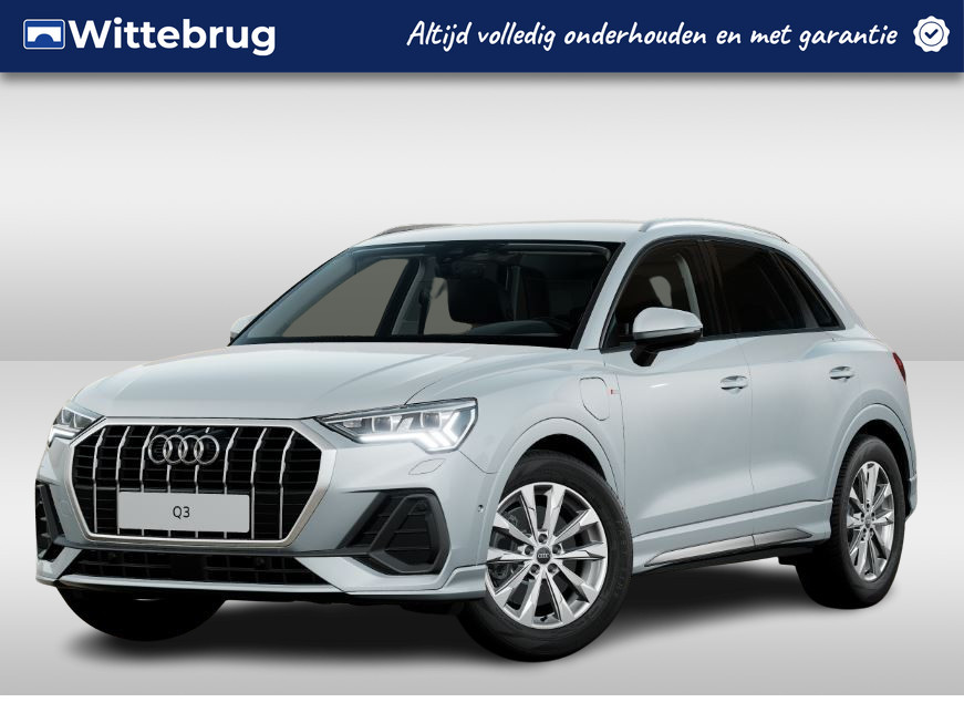 Audi Q3 45 TFSI e 245pk s-tronic S Line exterieur | Matrix | Pivacy glass | Homelink | Stoelverwarming | Sportstoelen | Leder-Dinamica | Adaptive cruise control