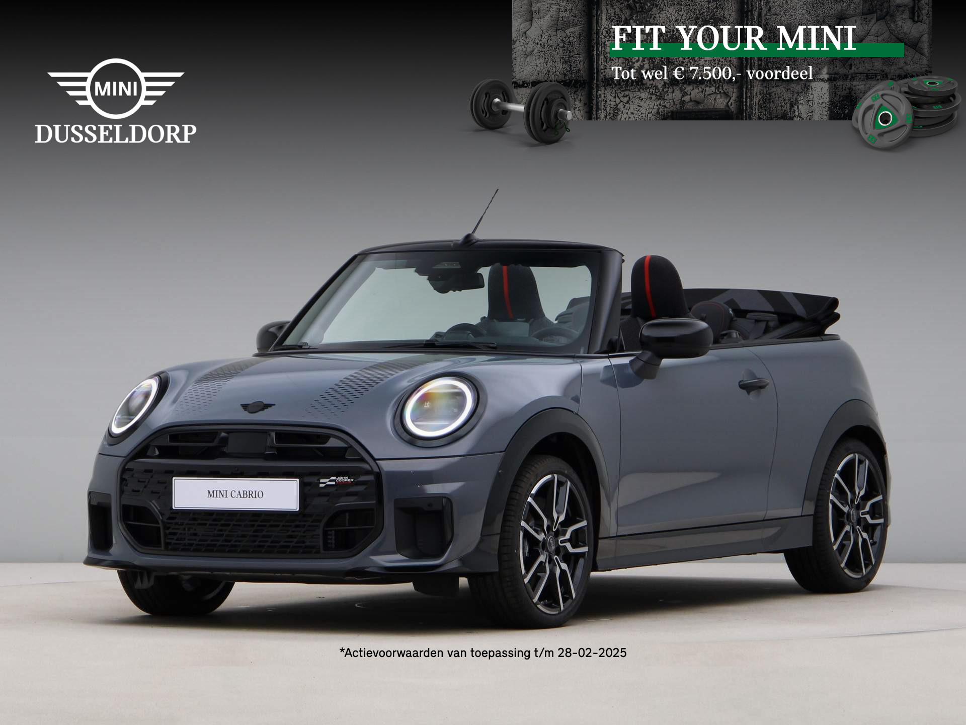 MINI Cooper Cabrio C John Cooper Works Pakket XL PRIVATE LEASE EUR 815,- (48 mnd/10.000 km)