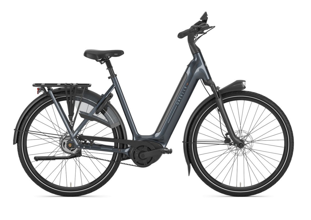 GAZELLE Grenoble C5 HMB 600Wh 2025 DEMO ZOLDER (1KM) Dames Anthracite Grey Glans 53cm 2025