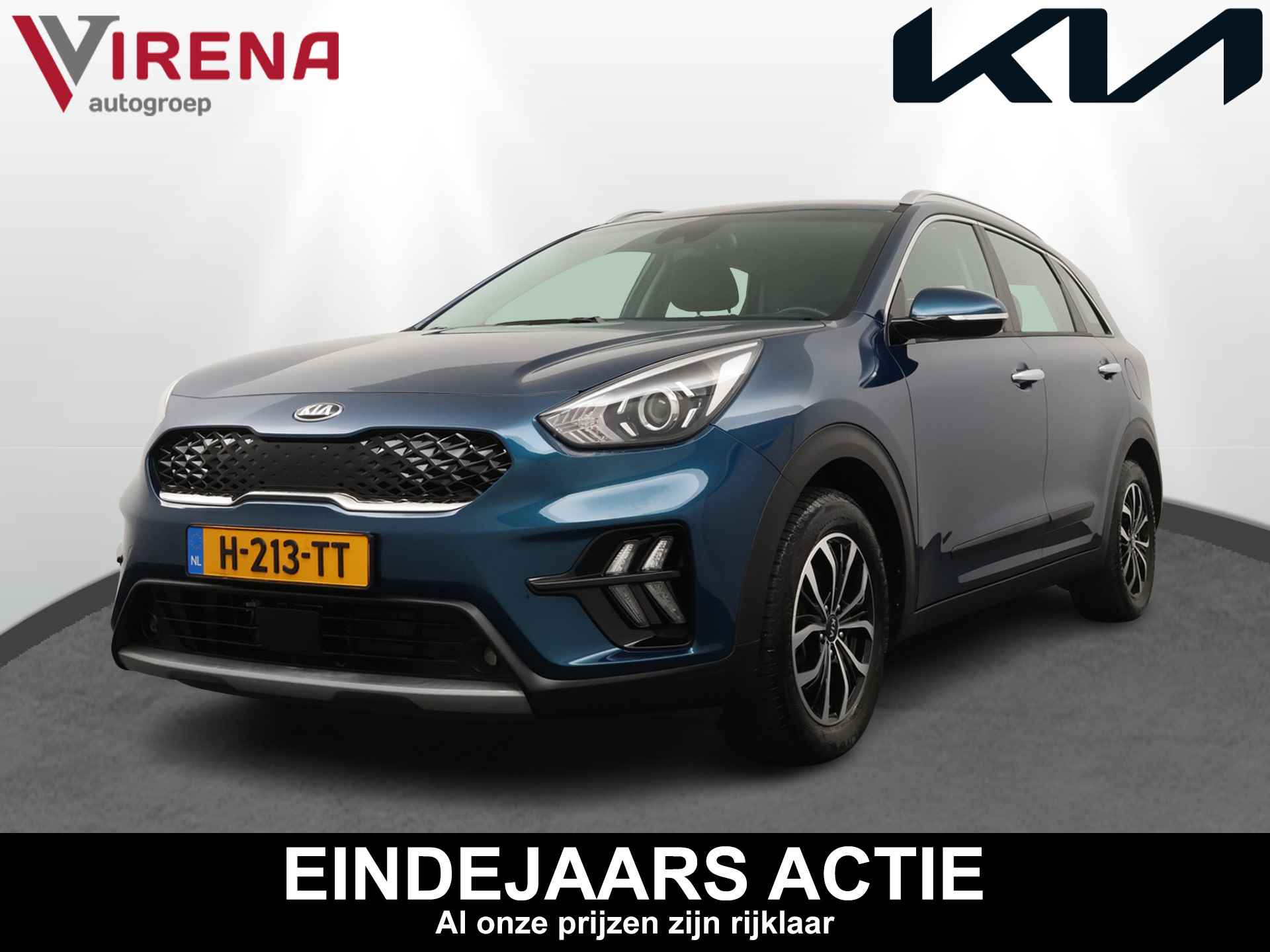 Kia Niro 1.6 GDi Hybrid DynamicLine - Navigatie - Trekhaak - Lichtmetalen velgen - Climtate Control - Fabrieksgarantie tot 05-2027 - 1/48