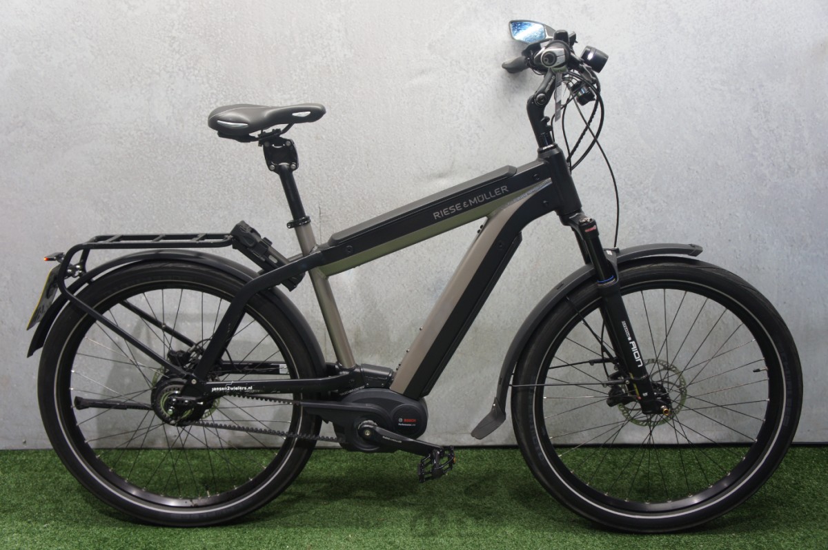 Riese & Müller Super Charger Heren Urban Silver Metalic 53cm 2018