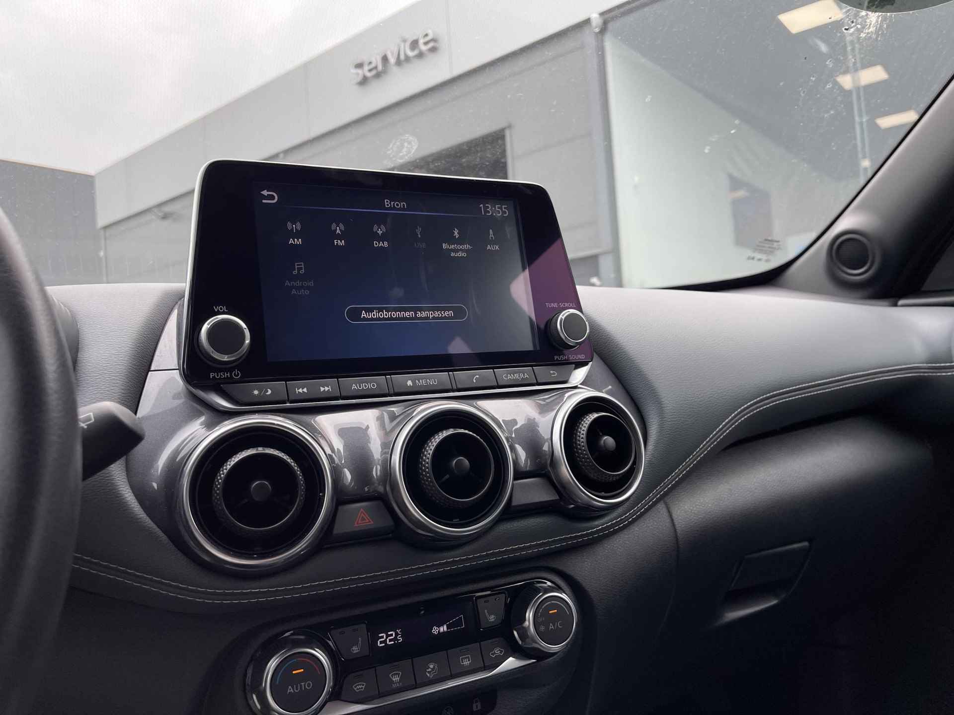 Nissan Juke 1.0 DIG-T Tekna | Apple Carplay/Android Auto | Stoelverwarming | Adapt. Cruise Control | 360° Camera | Voorruit Verwarmd | Rijklaarprijs! - 18/28