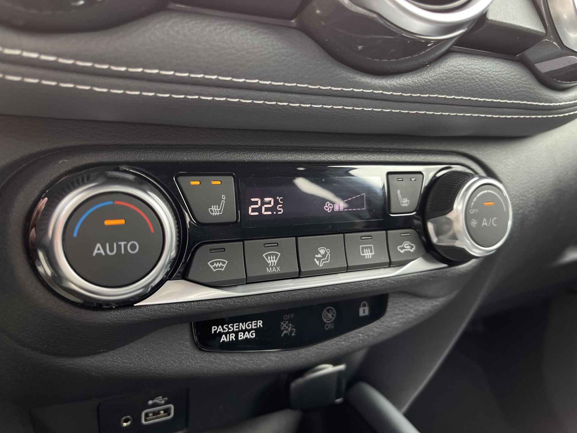 Nissan Juke 1.0 DIG-T Tekna | Apple Carplay/Android Auto | Stoelverwarming | Adapt. Cruise Control | 360° Camera | Voorruit Verwarmd | Rijklaarprijs! - 25/28