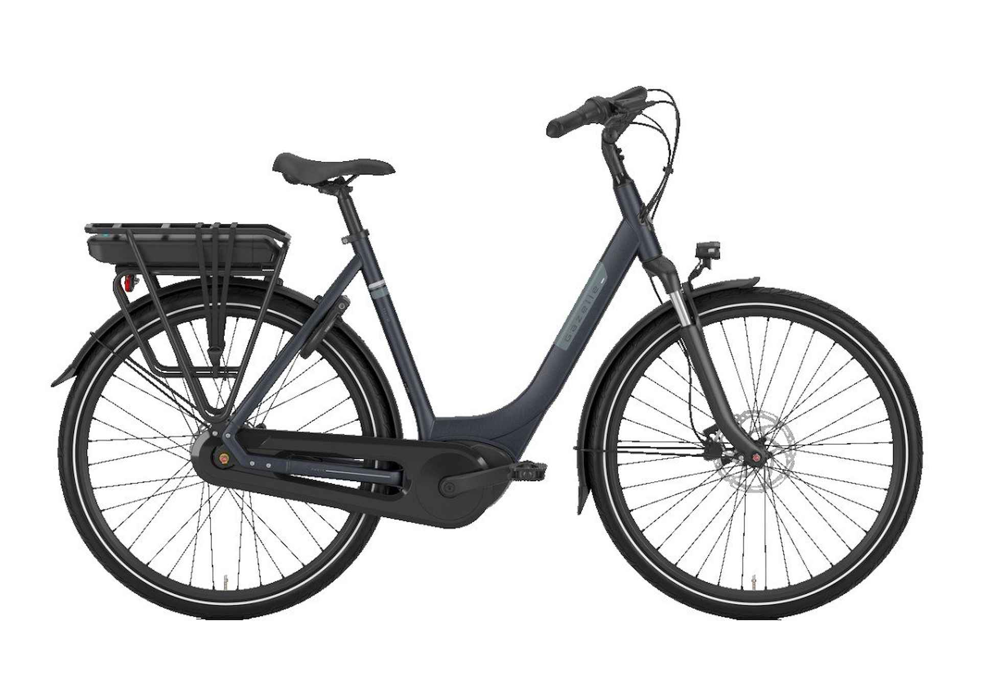 GAZELLE Paris C7 400Wh Lage instap Graphite Blue Mat 53cm 2025 - 2/2