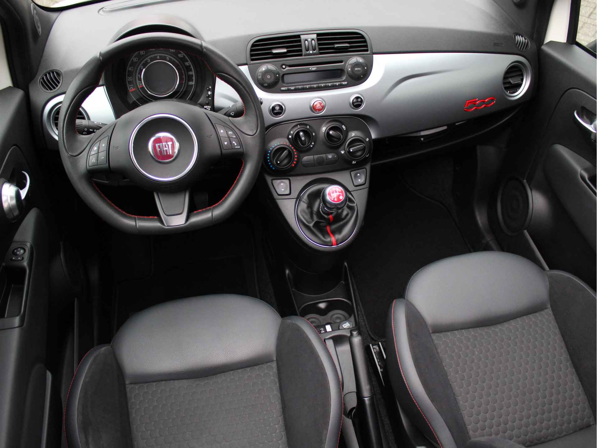 Fiat 500C 1.2 Lounge Sport Airco/Bluetooth/Halfleer/16inchLMV - 10/50