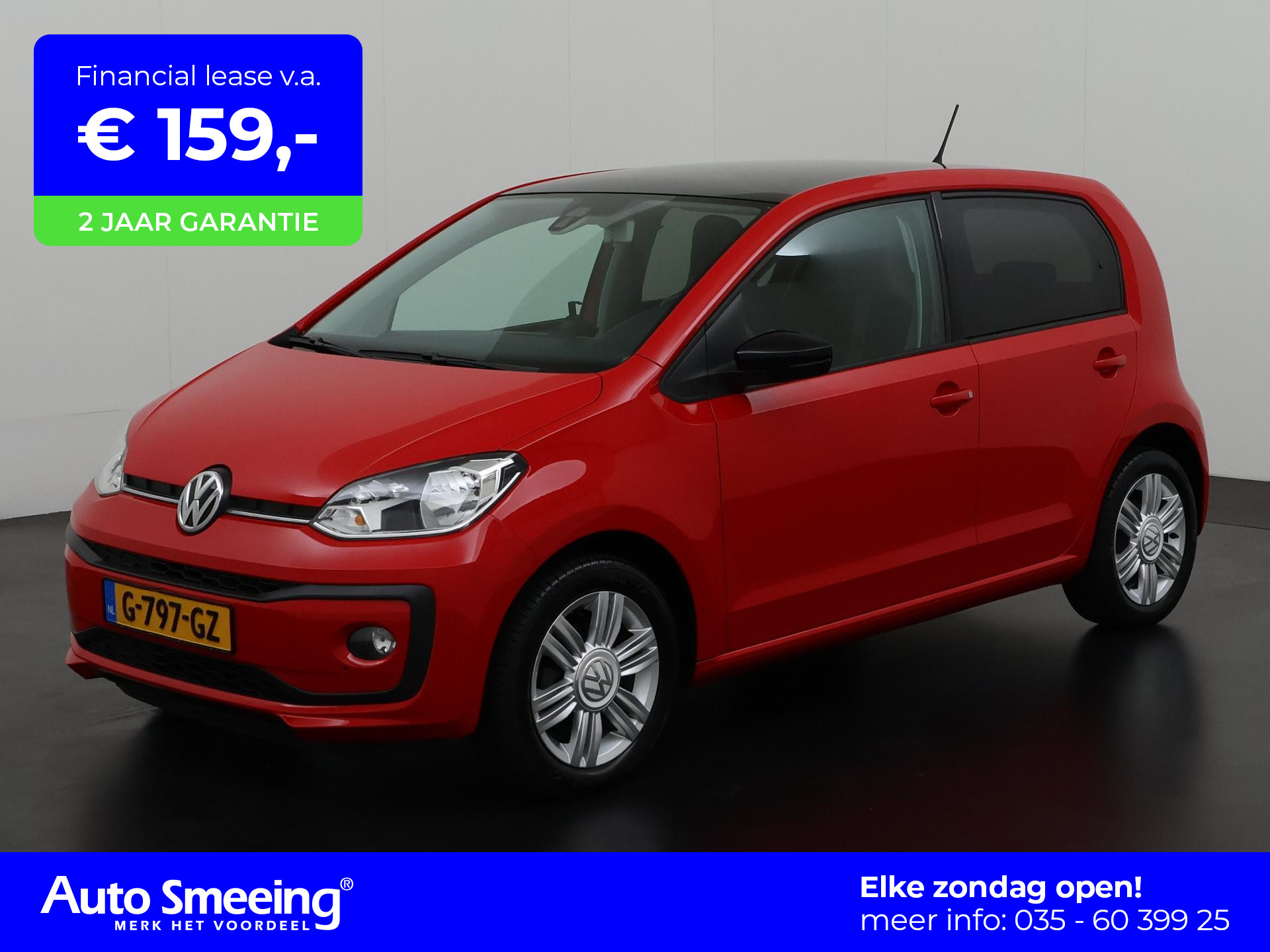 Volkswagen Up! 1.0 BMT high up! | Camera | Stoelverwarming | Lichtmetalen Velgen | Zondag Open!