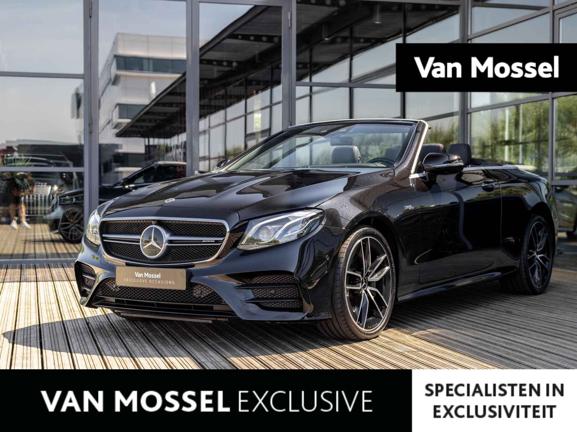 Mercedes-Benz E-klasse Cabrio AMG 53 4MATIC Premium Plus | NL AUTO | BURMESTER | STOELVENTILATIE | SOFTCLOSE | LUCHTVERING | CARBON INTERIEUR | STOELMASSAGE | AIRSCARF | KEYLESS | 20 INCH | HEAD-UP |