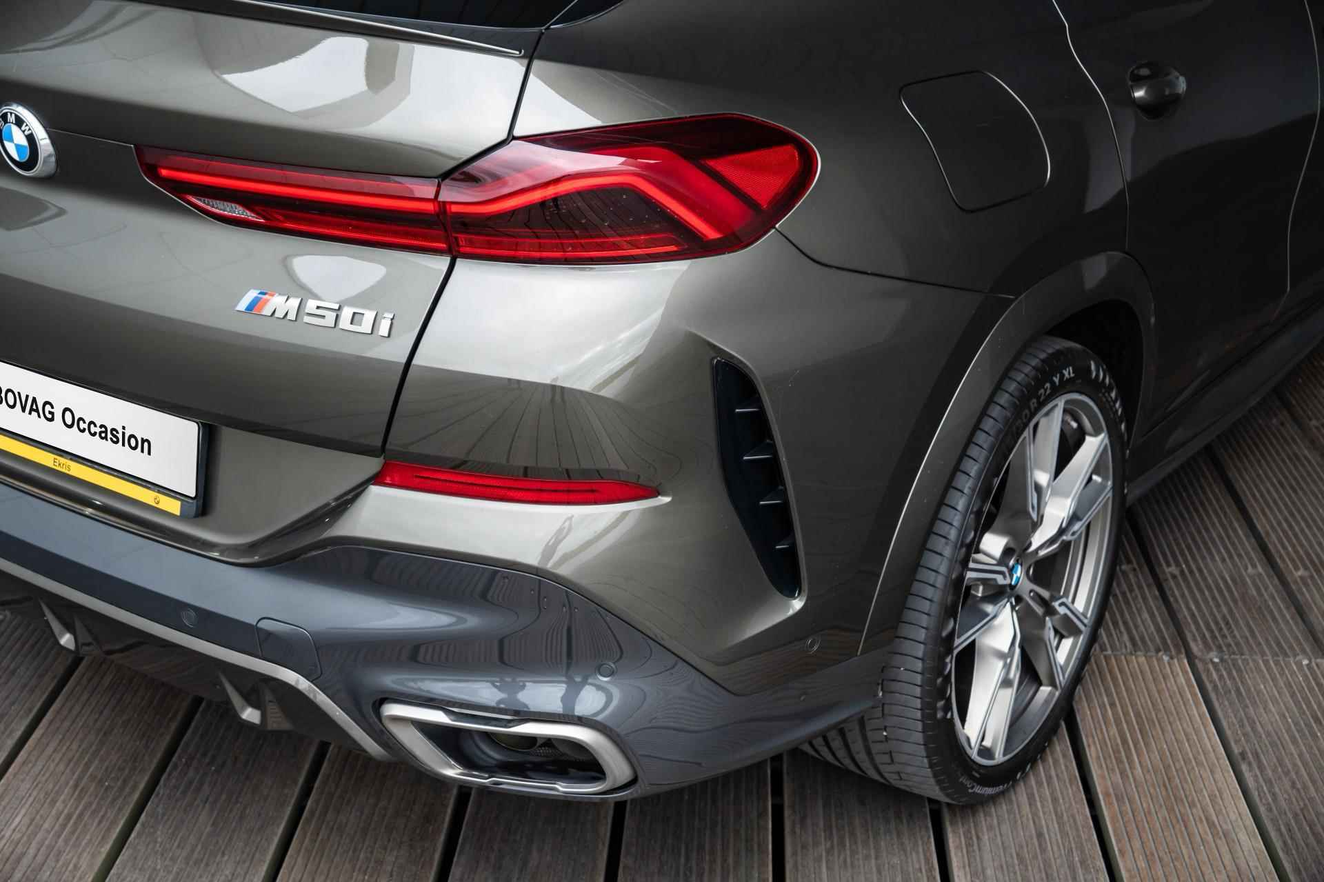 BMW X6 M50i Aut. High Executive M Sportpakket Co-Pilot Pack / Panorama Sky Lounge / 22inch | - 22/59