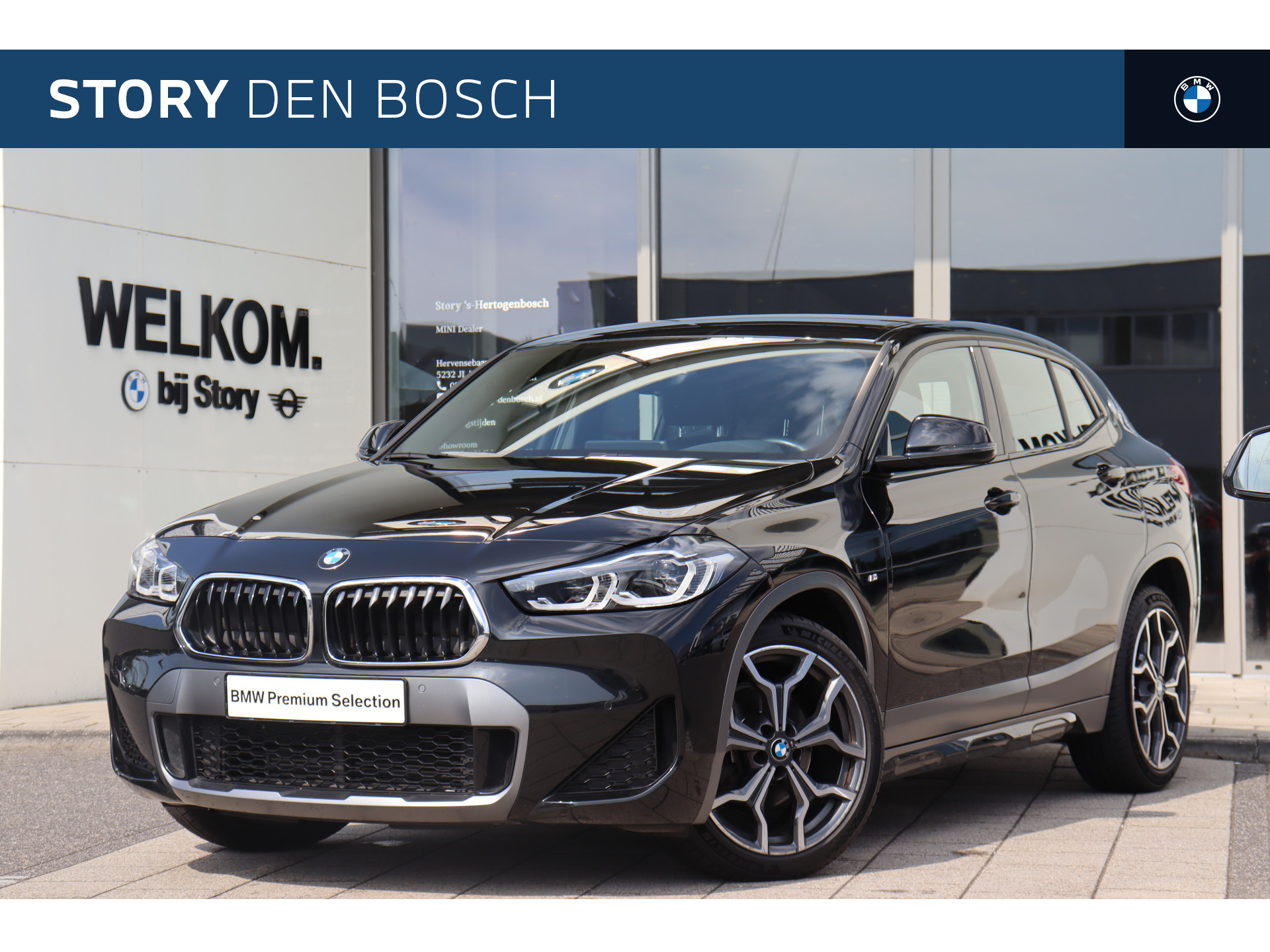 BMW X2 sDrive18i High Executive M Sport Automaat / Adaptieve LED / Sportstoelen / Head-Up / M Sportonderstel / Park Assistant / Stoelverwarming / Leder