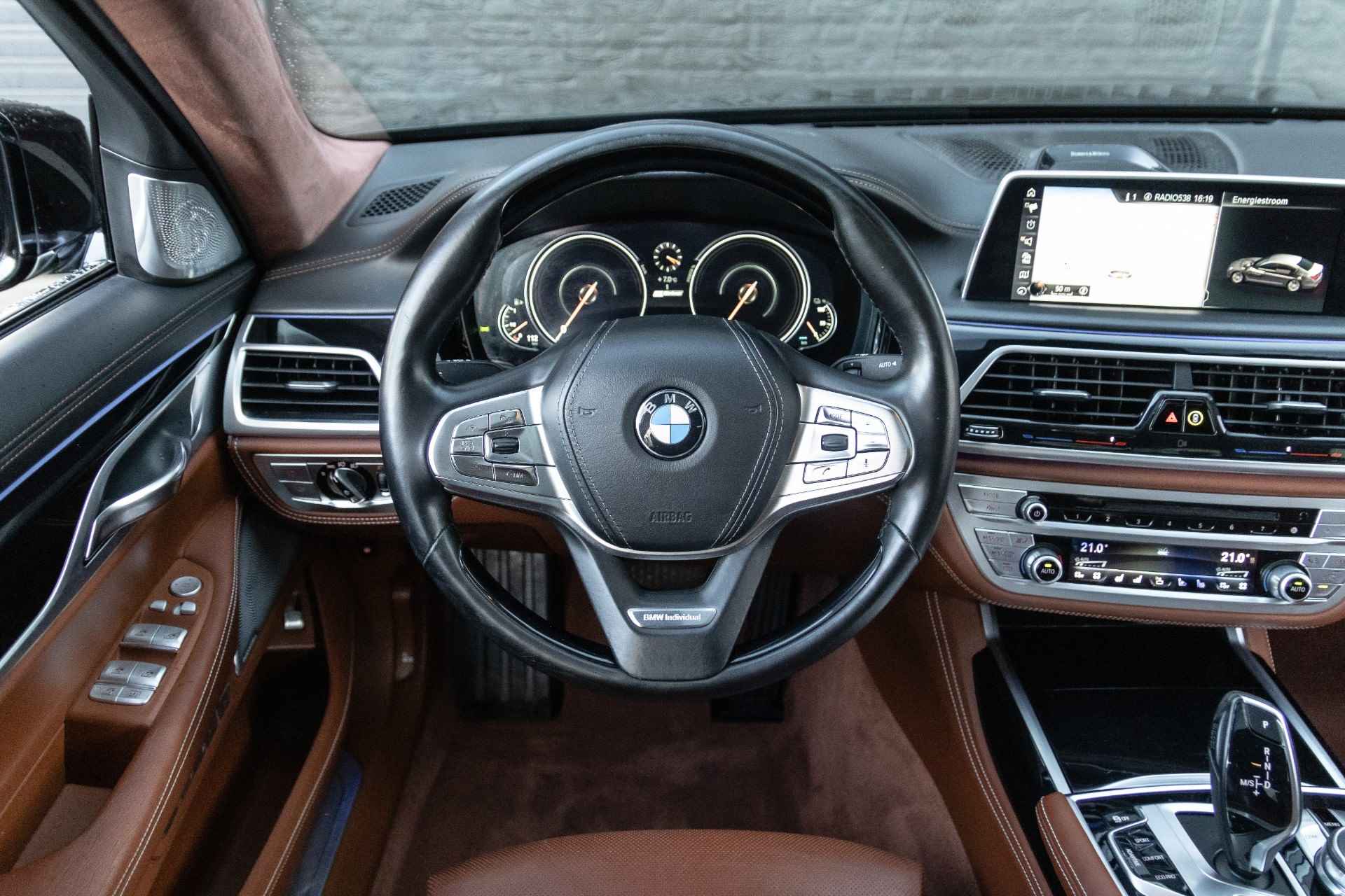 BMW 7 Serie 740e Individual | Glasdak | Climate Comfortleder + Massage | Bowers&Wilkins | 360° Camera | Adaptive Cruise | Head-Up | Soft Clo - 8/47