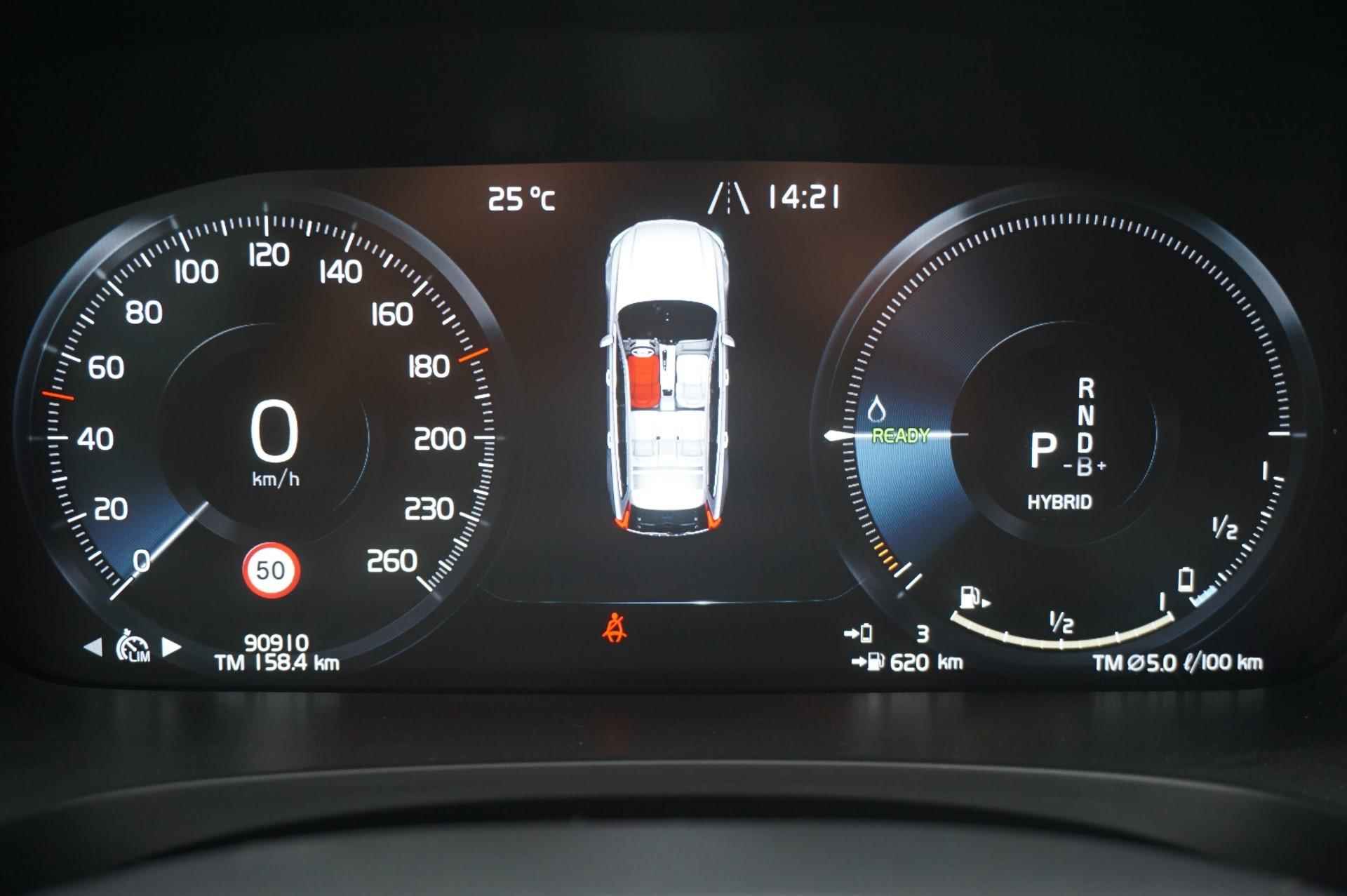 Volvo V90 2.0 390pk T8 AWD Business Pro | Navigatie | Adaptive Cruise | Stuur/Stoelverwarming | Achteruitrijcamera - 23/50