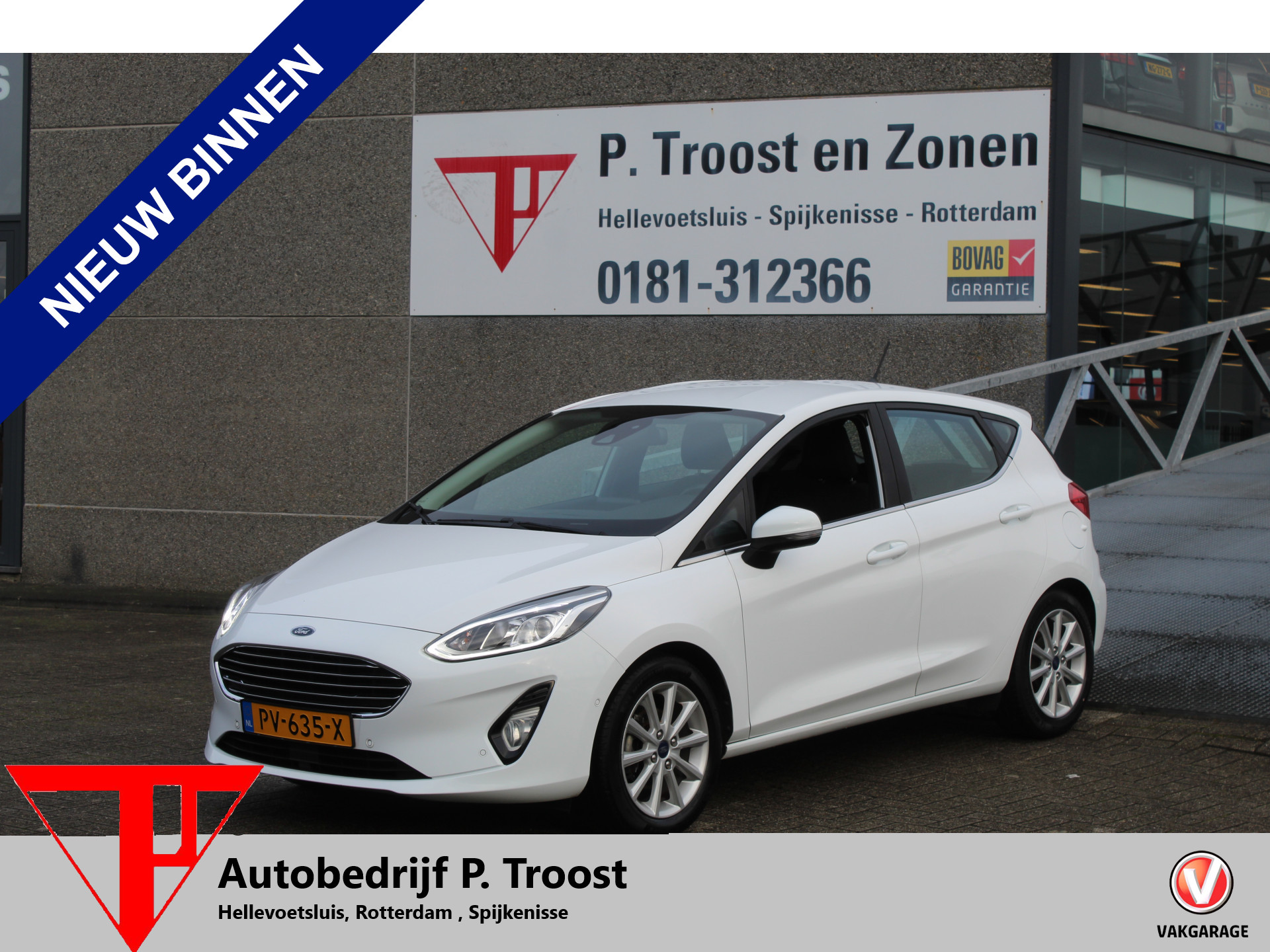 Ford Fiesta 1.0 EcoBoost 100pk Titanium Navigatie/Apple car play/Camera/Parkeersensoren/Cruise control/Climate control/B&O geluid/Keyless/Or