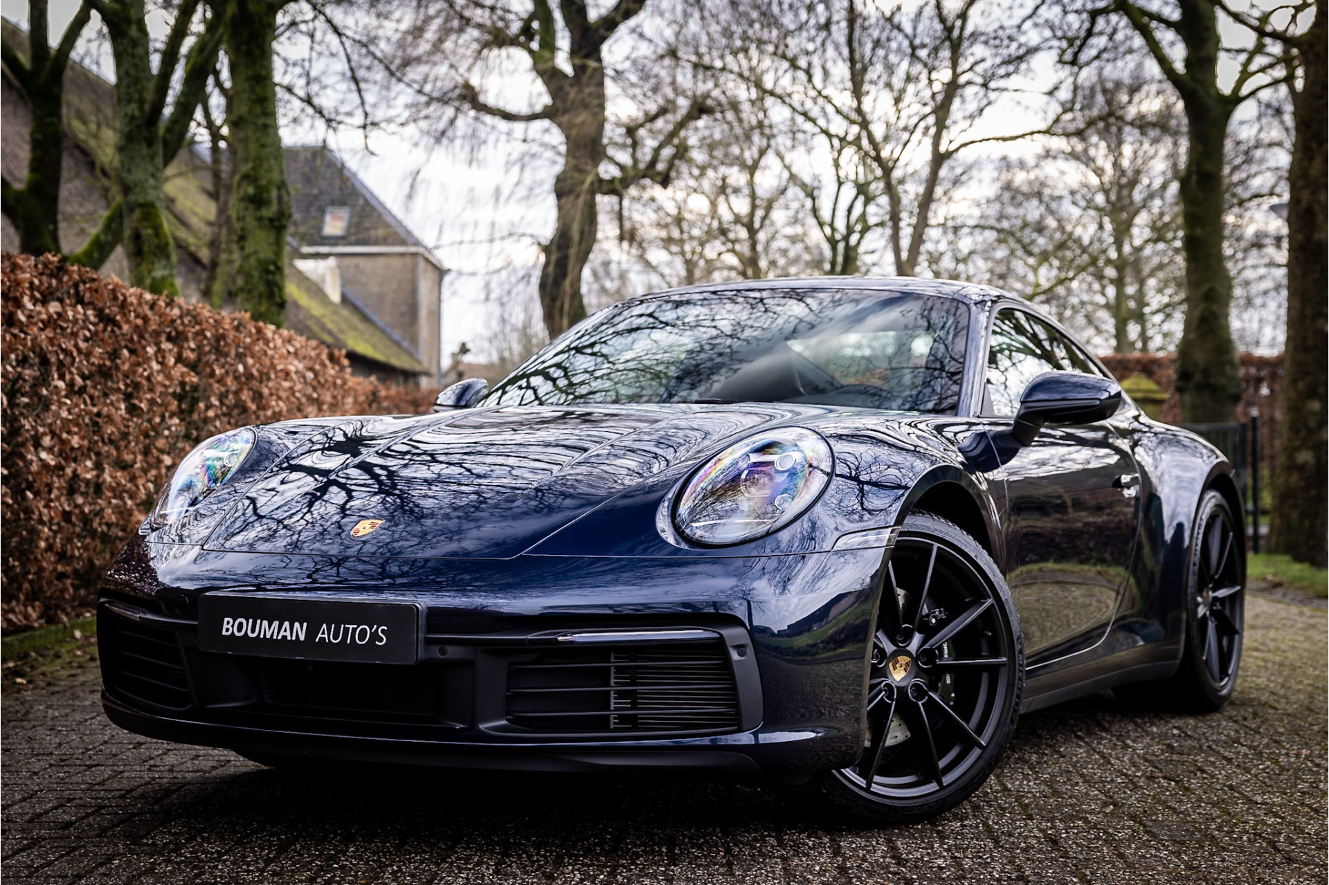 Porsche 911 3.0 Carrera 4 S Nachtblau Handbak Achterasbesturing Sport Chrono Schuifdak