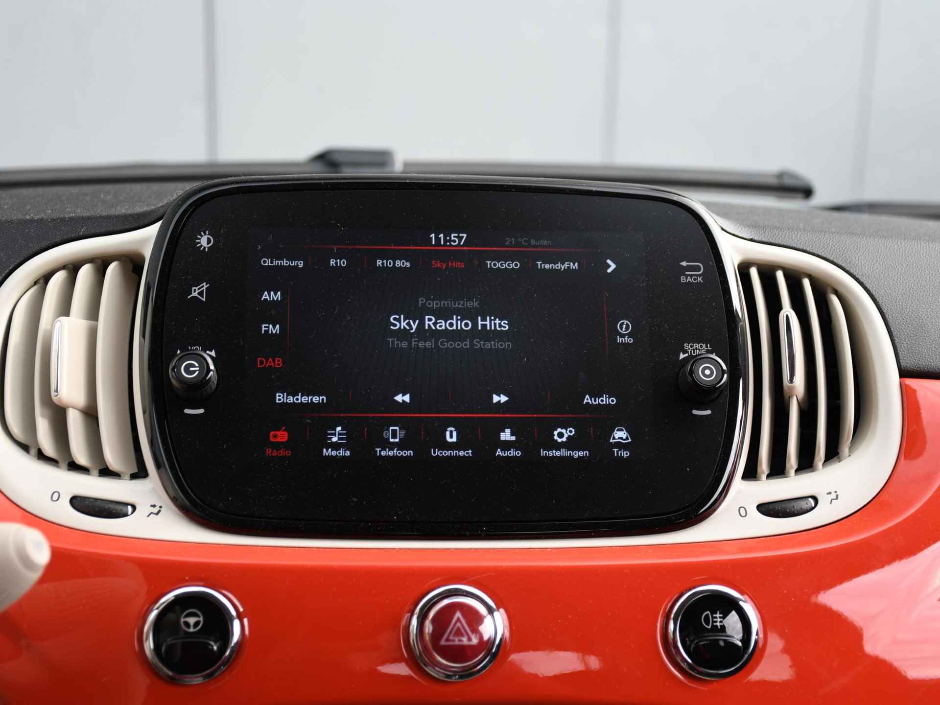 Fiat 500 1.0 Hybrid 70pk DAB | CRUISE.C | AIRCO | USB | APPLE-CARPLAY - 14/24