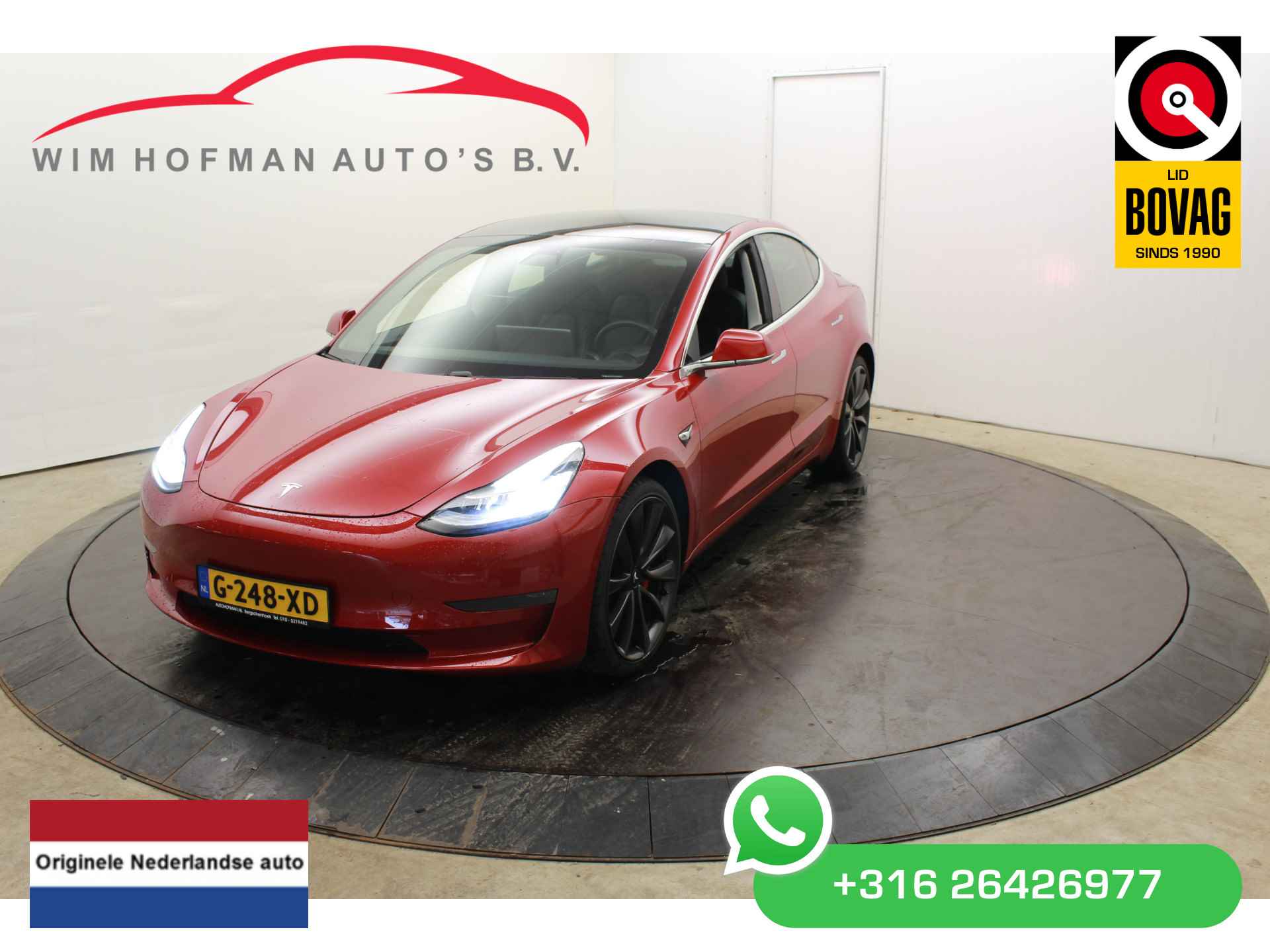 Tesla Model 3 Performance AWD 75 kWh 463PK Nieuwstaat  Autopilot 20" Panodak Leder Camera