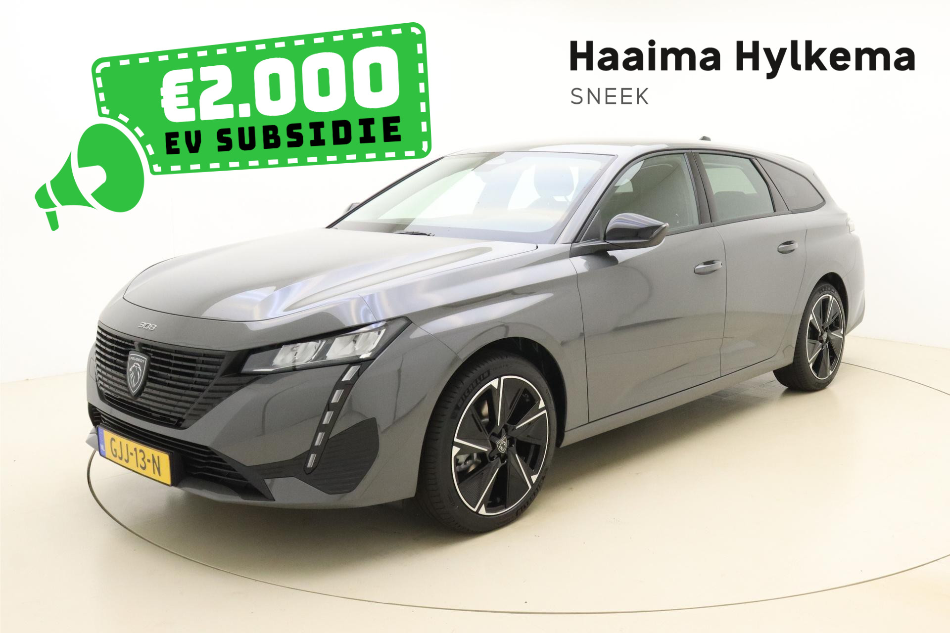 Peugeot e-308 SW Style EV 54 kWh | 100% Elektrisch | 416km WLTP |156 PK | 3-Fase | Parkeersensor | Climate Control | Adaptive Cruise Control | 18" inch Licht metalen velgen | Uit voorraad leverbaar