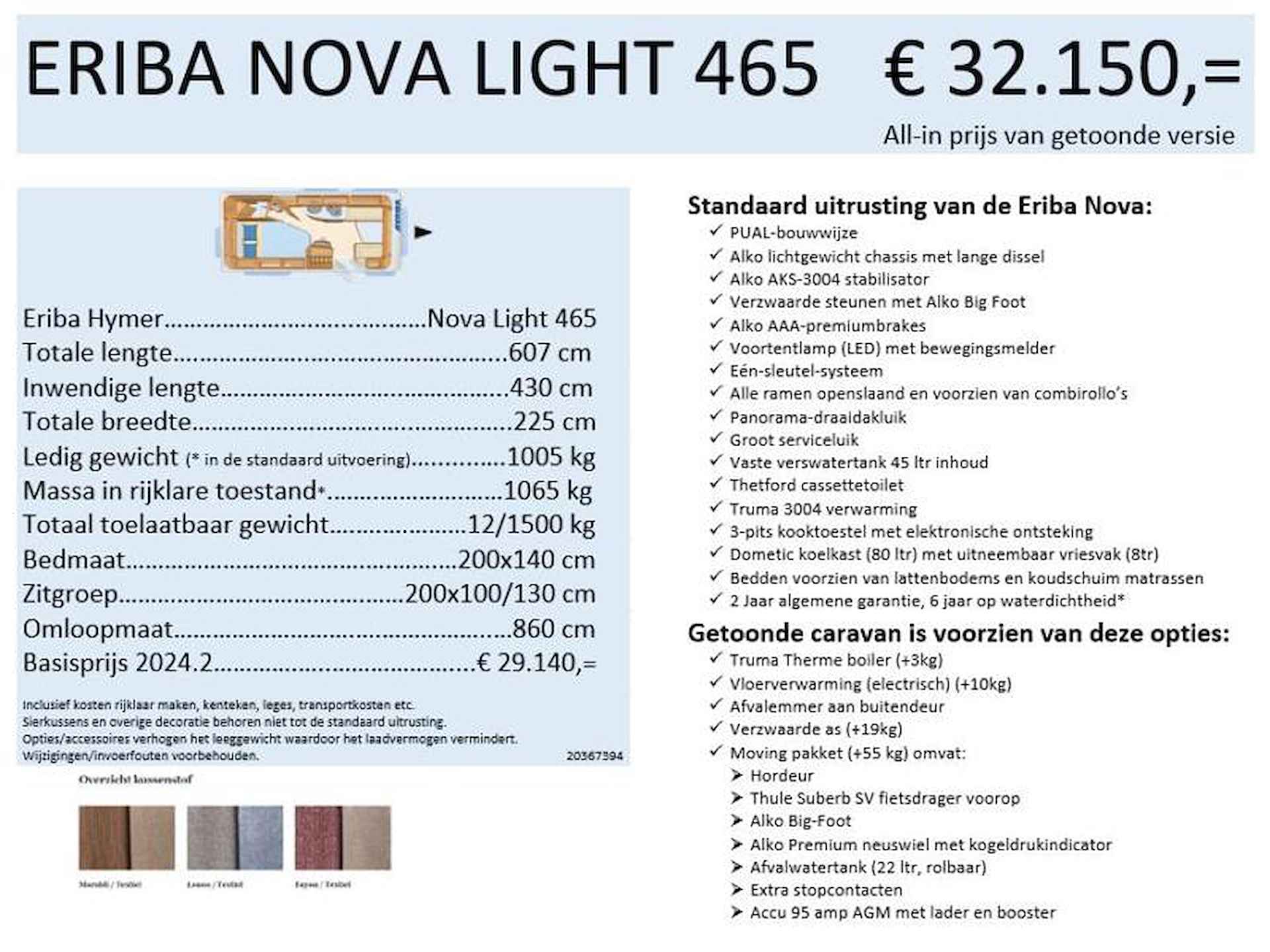 Eriba Nova Light 465 - 16/16