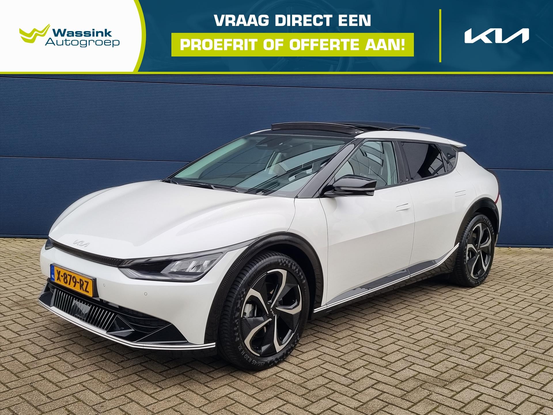 Kia Ev6 77,4kWh 229pk RWD Plus Advanced | Panoramadak | Leder | 20 inch Lichtmetalen Velgen | Stoelventilatie |