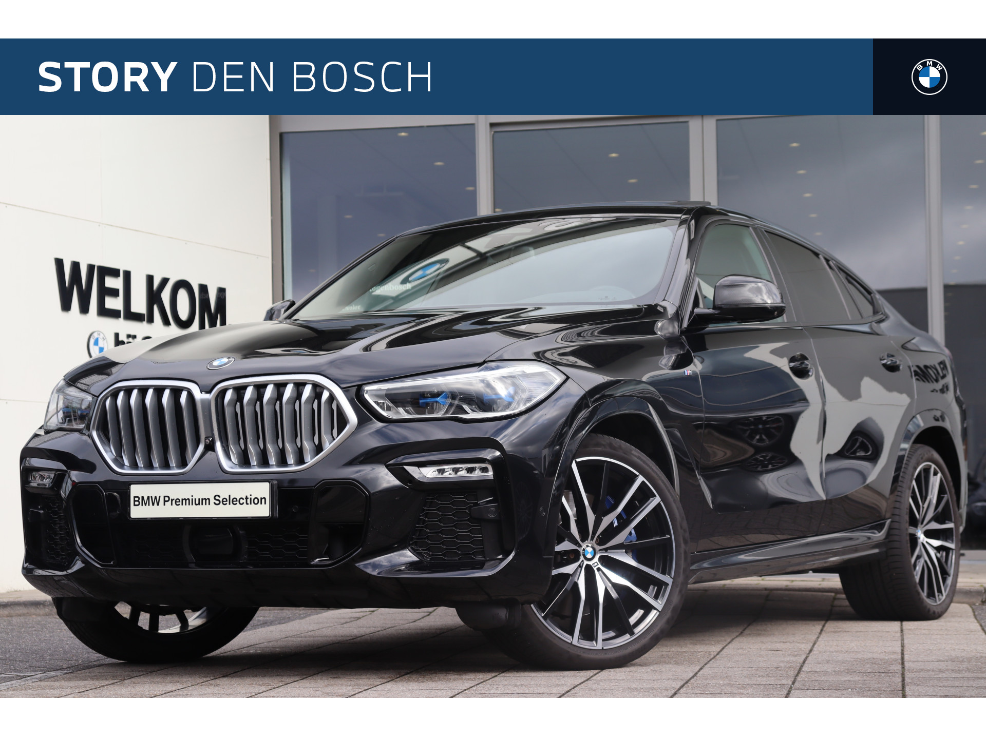 BMW X6 xDrive40i High Executive M Sport Automaat / Panoramadak Sky Lounge / Laserlicht / Soft Close / Parking Assistant Plus / Active Steering / Stoelventilatie