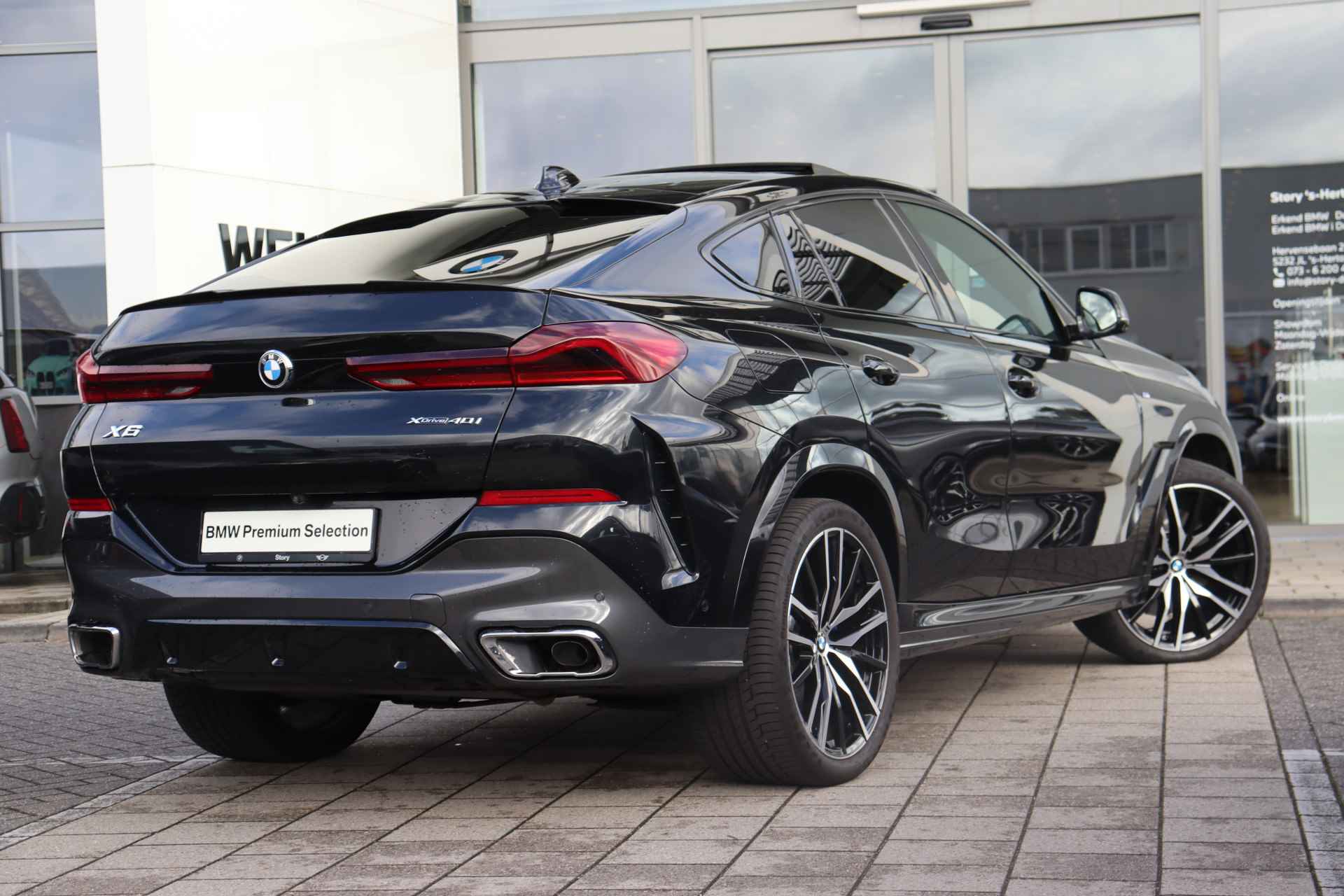 BMW X6 xDrive40i High Executive M Sport Automaat / Panoramadak Sky Lounge / Laserlicht / Soft Close / Parking Assistant Plus / Active Steering / Stoelventilatie - 10/44